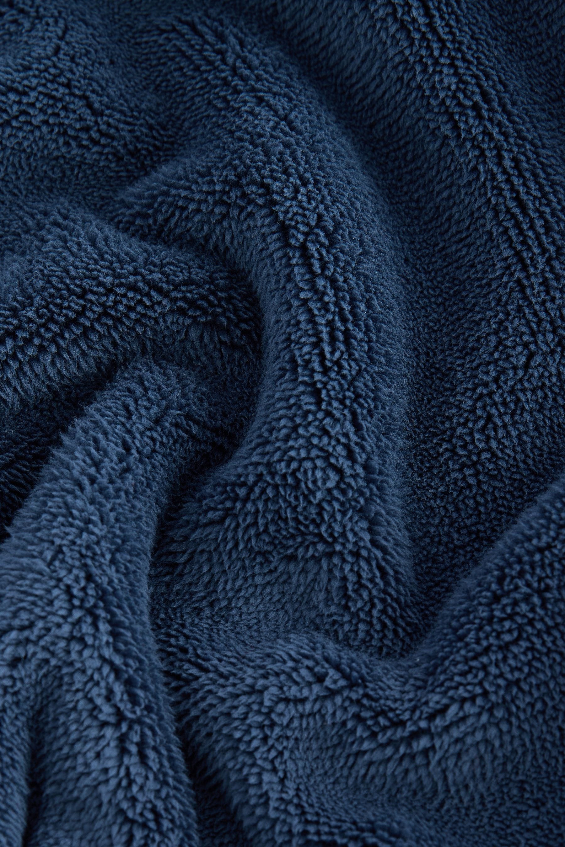 Navy Blue Fleece Hooded Blanket (3-16yrs)