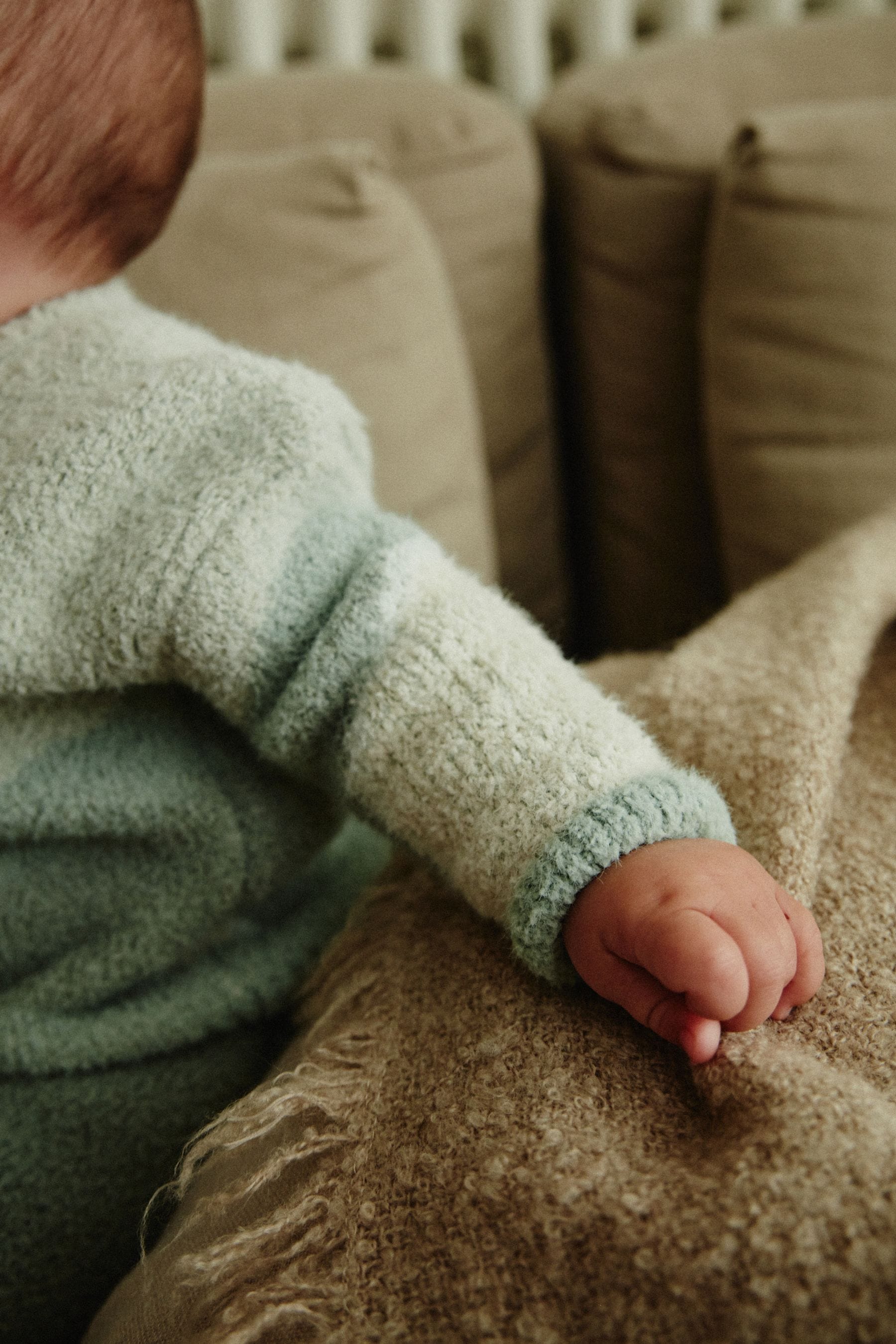 Sage Green Baby Knitted Jumper and Leggings Set (0mths-2yrs)