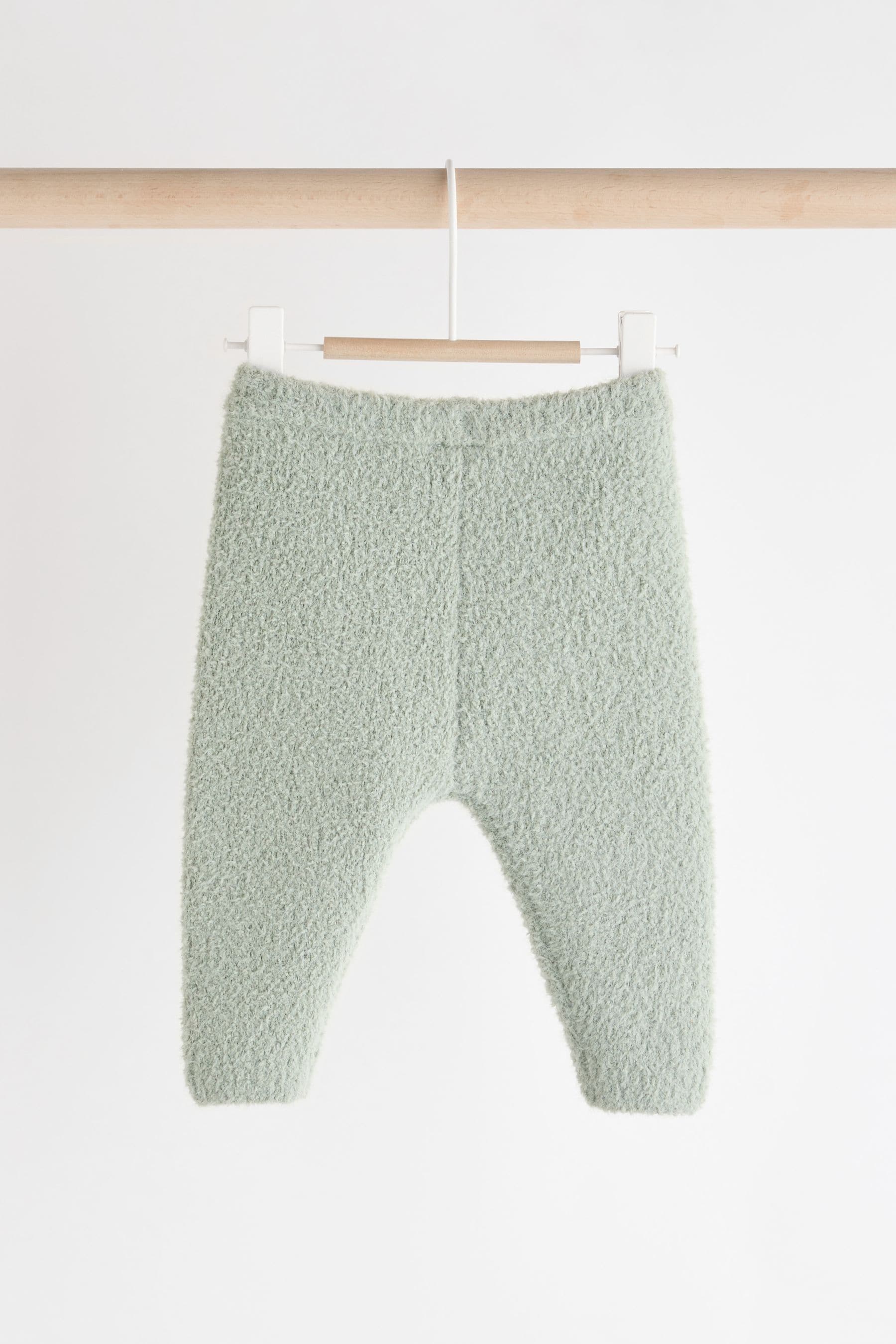 Sage Green Baby Knitted Jumper and Leggings Set (0mths-2yrs)