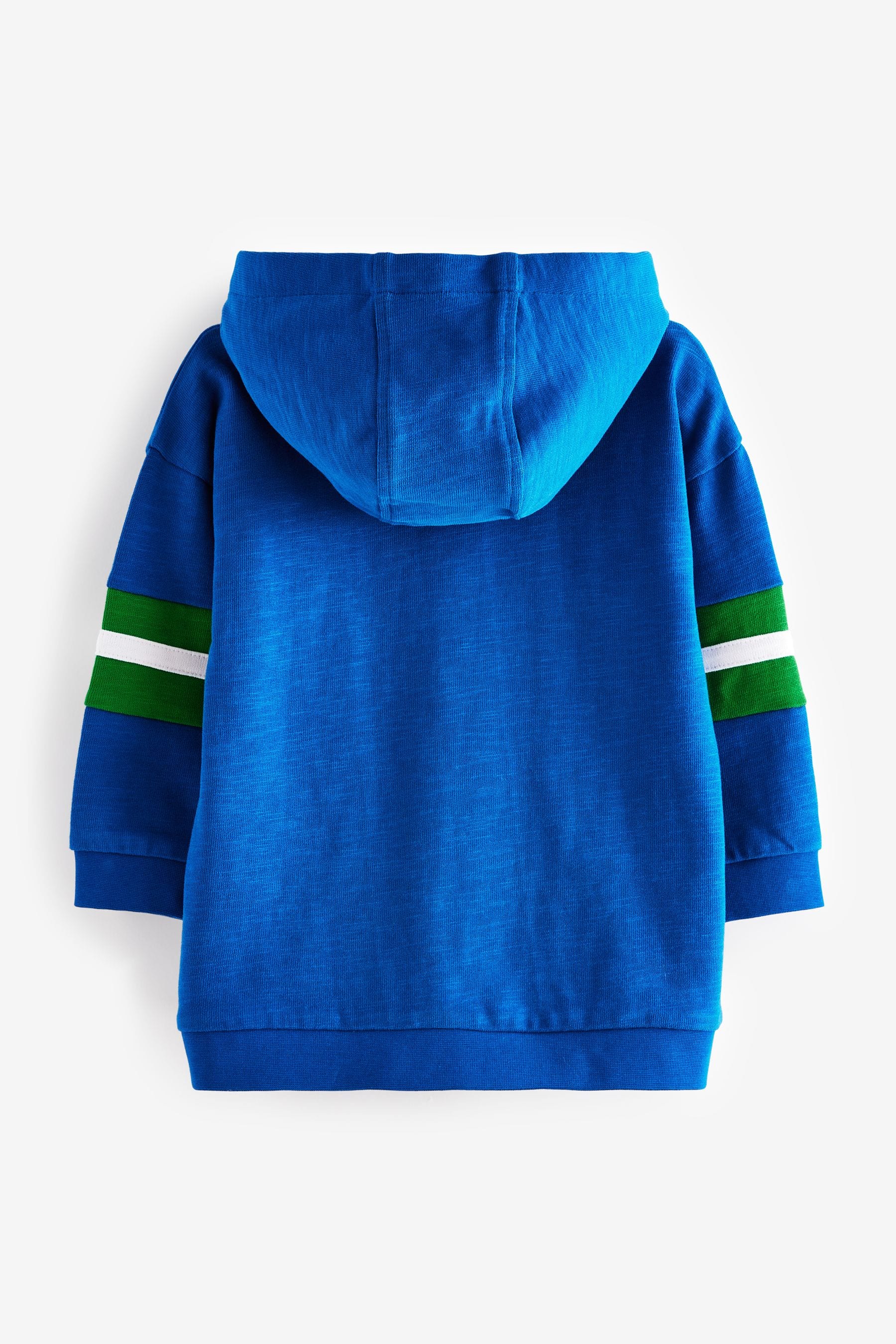 Cobalt Blue 100% Cotton Long Sleeve Soft Touch Hoodie (3mths-7yrs)