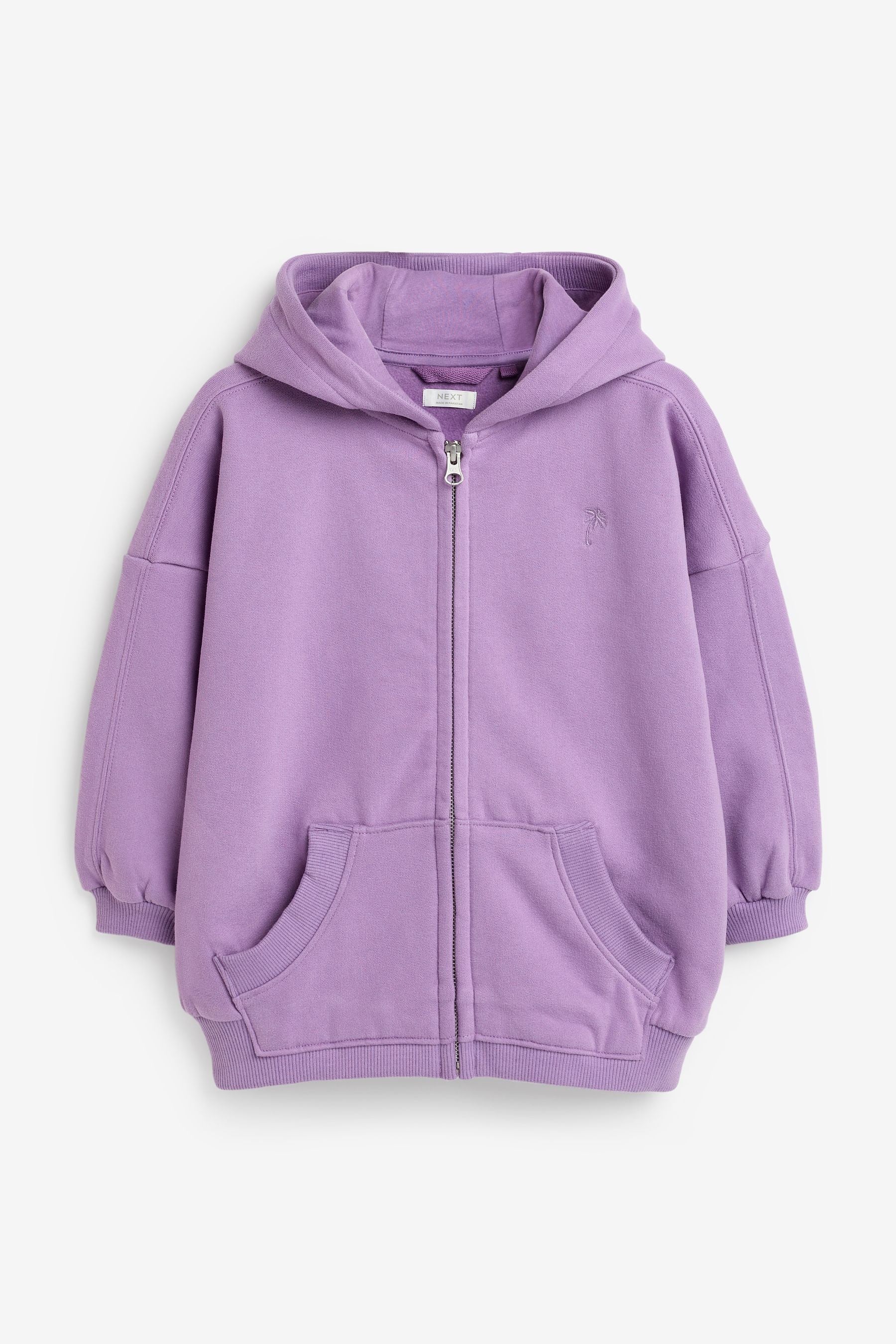 Purple Zip Through Hoodie (3-16yrs)