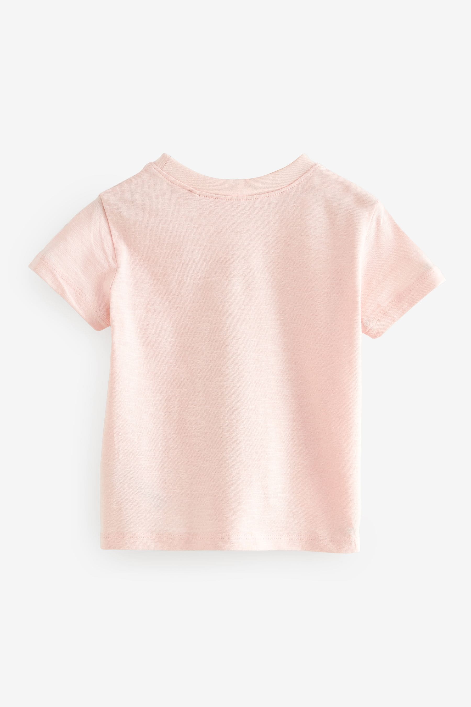 Pink Cute Dino Short Sleeve T-Shirt (3mths-7yrs)