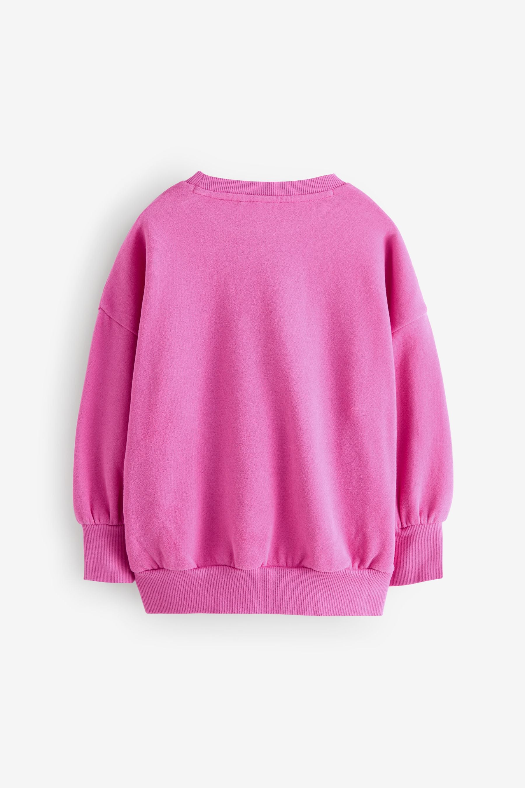 Pink Disco Heart Embellished Sweatshirt (3-16yrs)