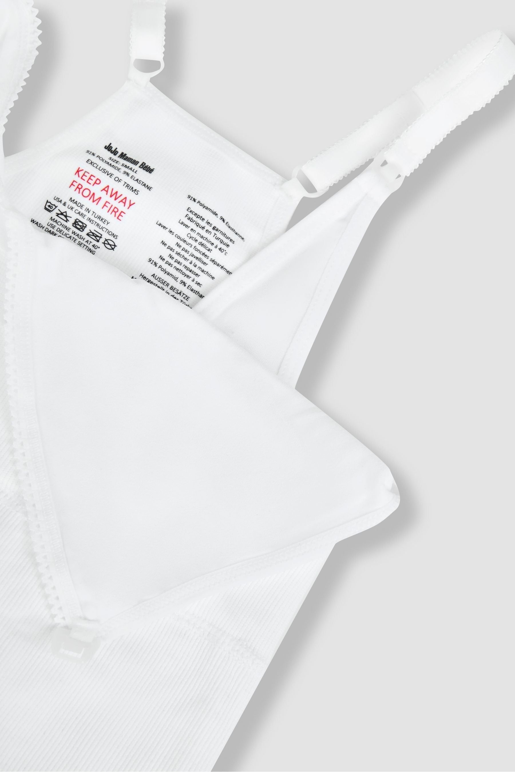 JoJo Maman Bébé White Seamless Postnatal Support Nursing Vest