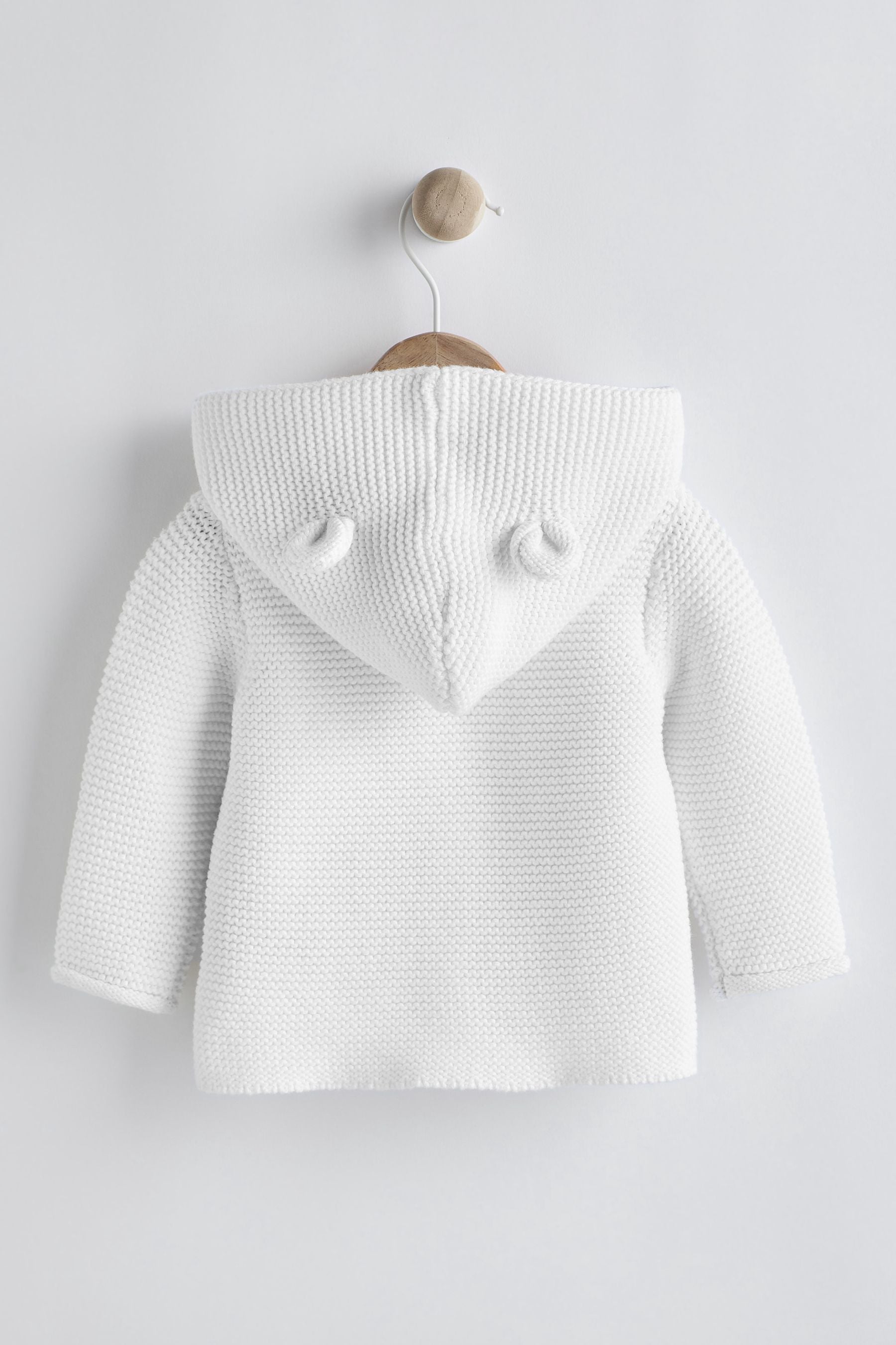 White Baby Knitted Cardigan (0mths-3yrs)