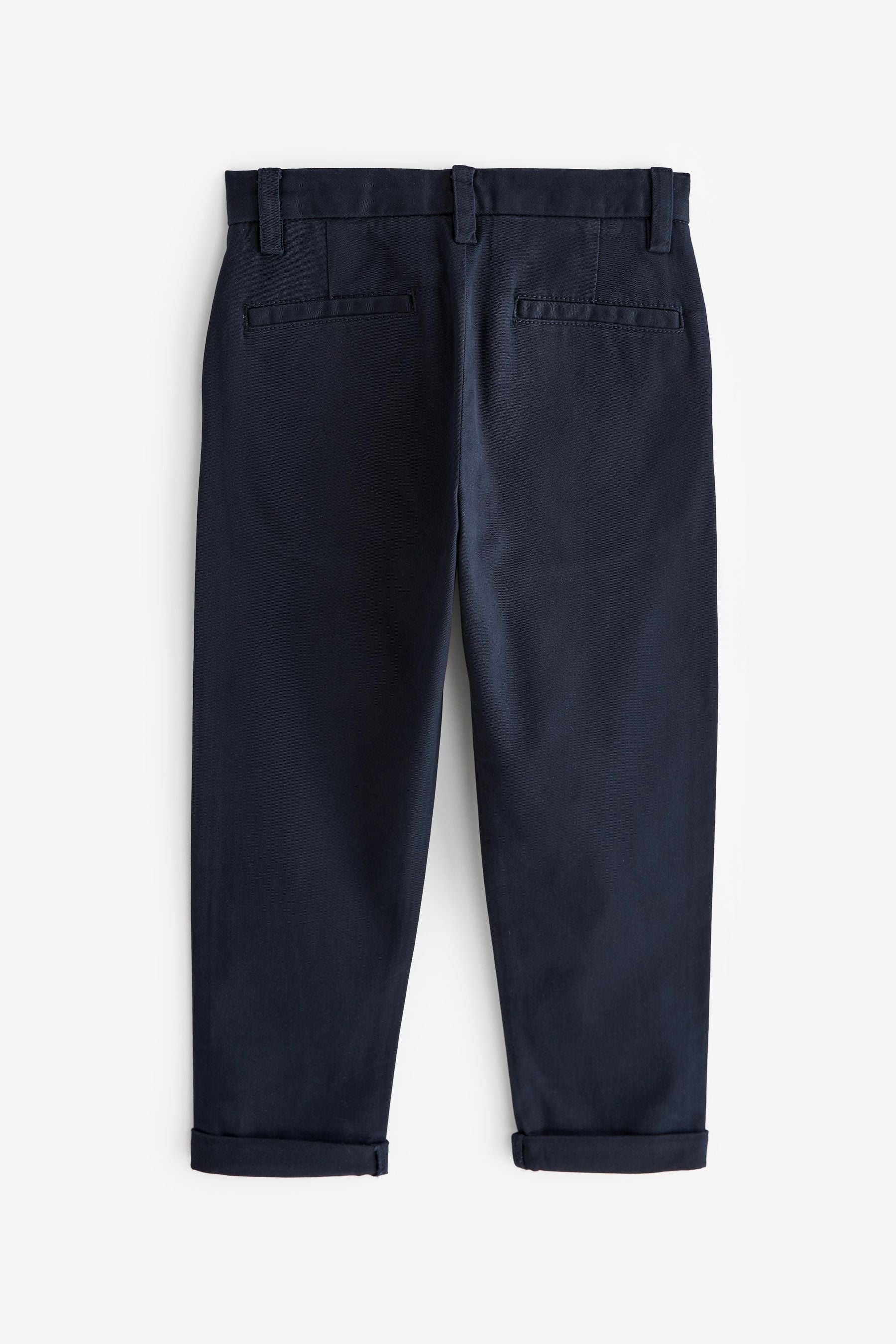 Navy Blue Stretch Chino Trousers (3-17yrs)