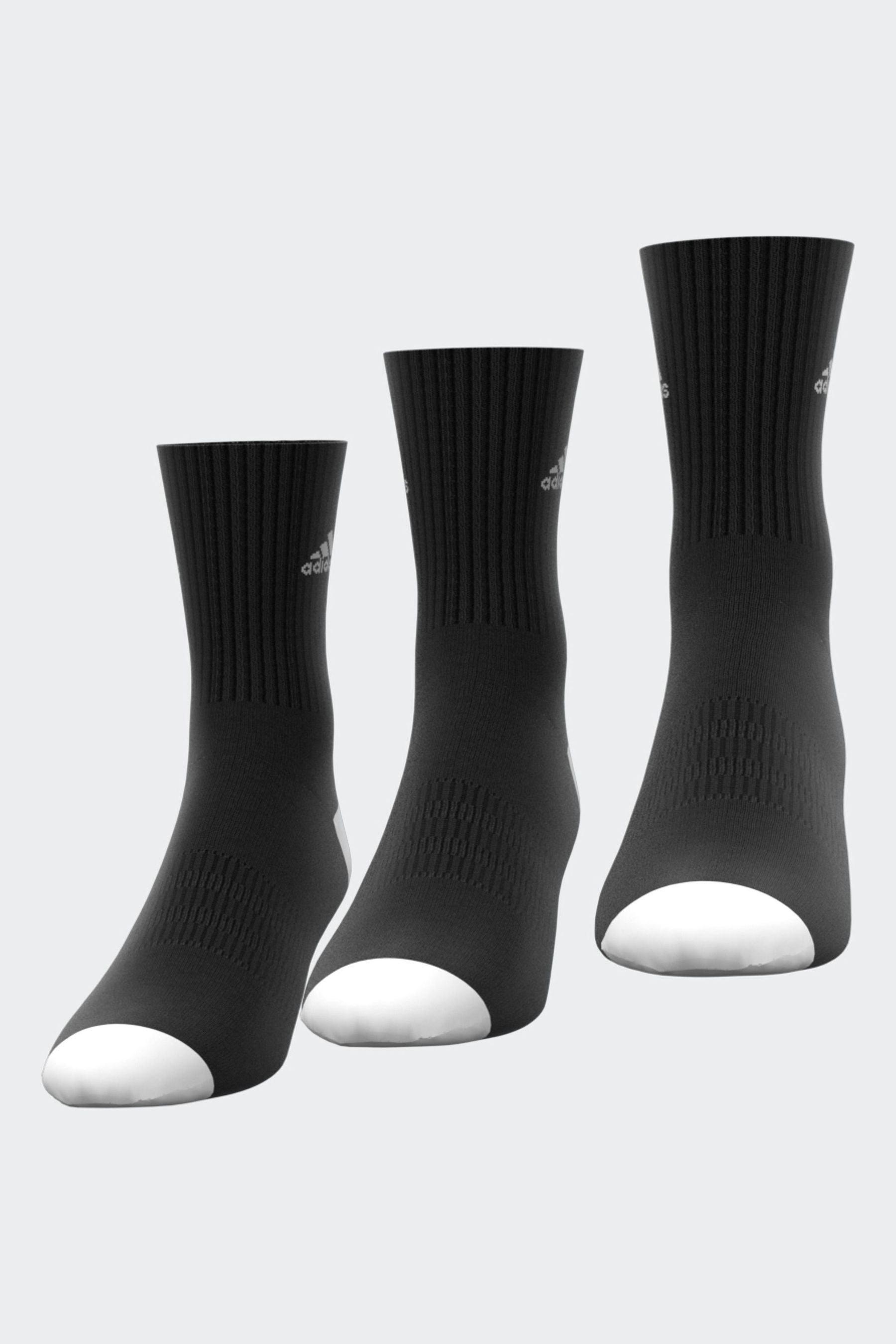 Dark Black adidas Cushioned Crew Socks 3 Pairs