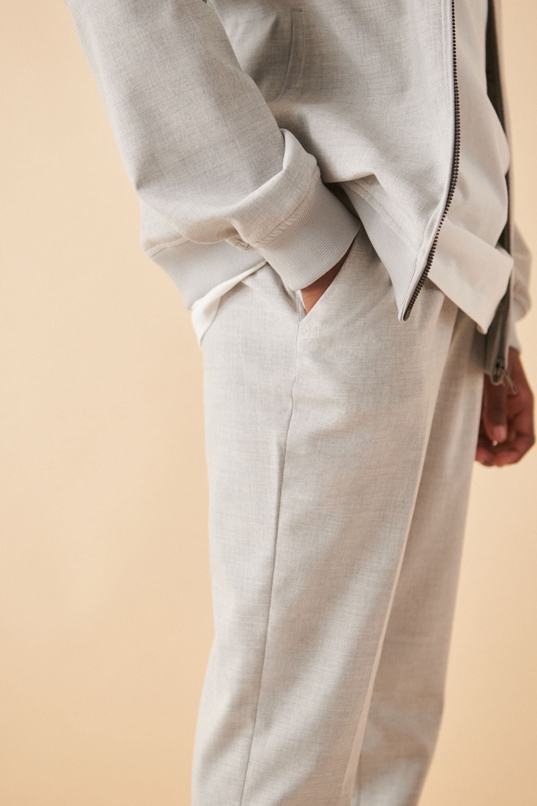 Grey Pull On Waist Suit: Trousers (12mths-16yrs)