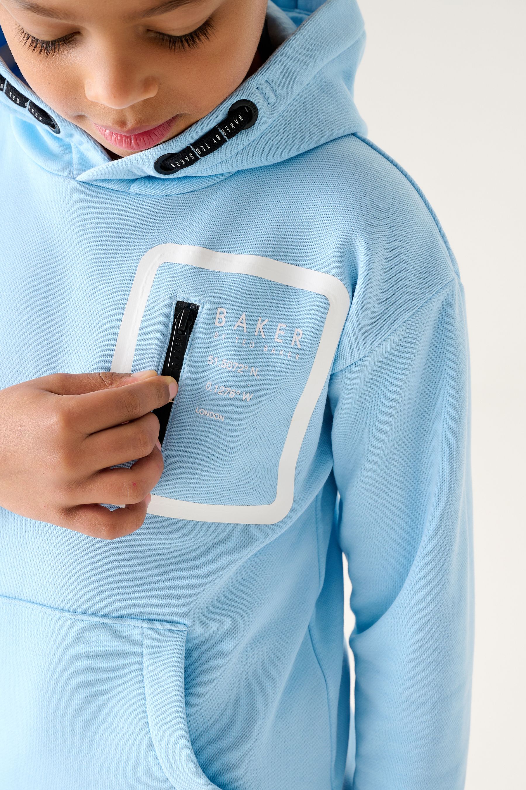 Blue Baker by Ted Baker Graphic Hoodie