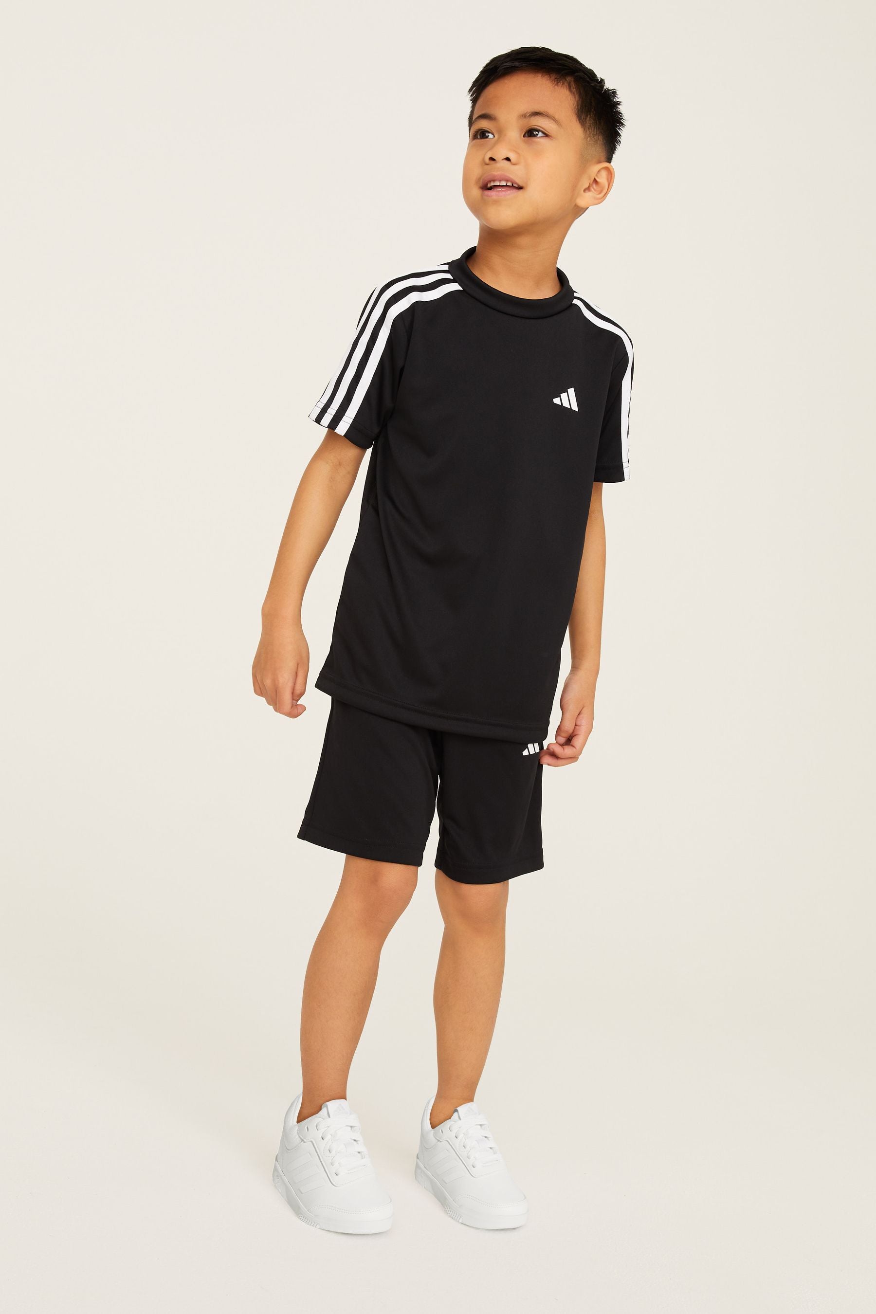 Black adidas Sportswear Train Essentials Aeroready 3-Stripes Regular-Fit Training Set