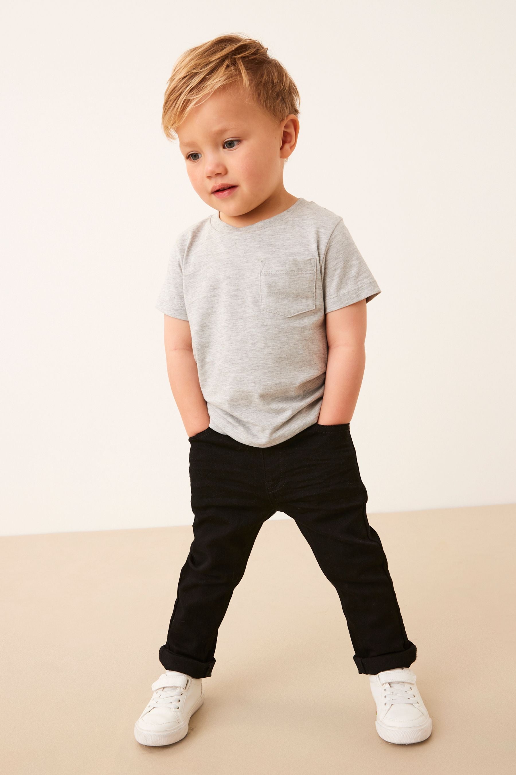 Black Denim Super Soft Skinny Fit Jeans With Stretch (3mths-7yrs)