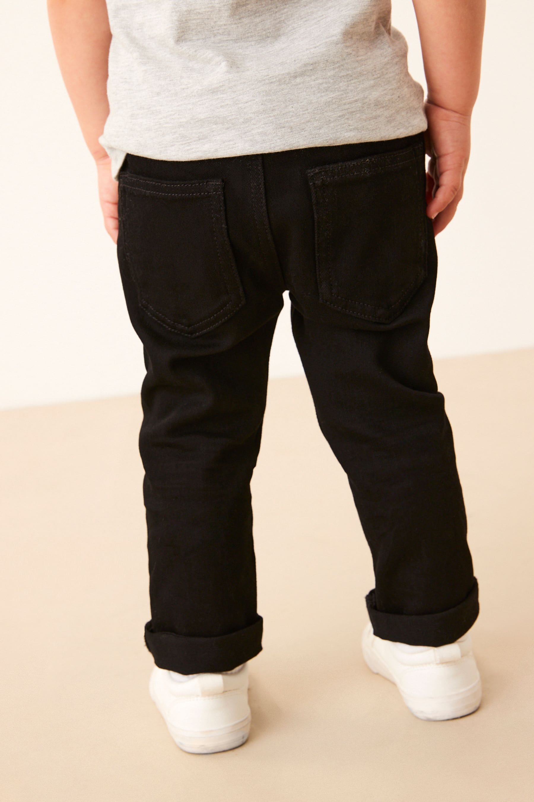 Black Denim Super Soft Skinny Fit Jeans With Stretch (3mths-7yrs)