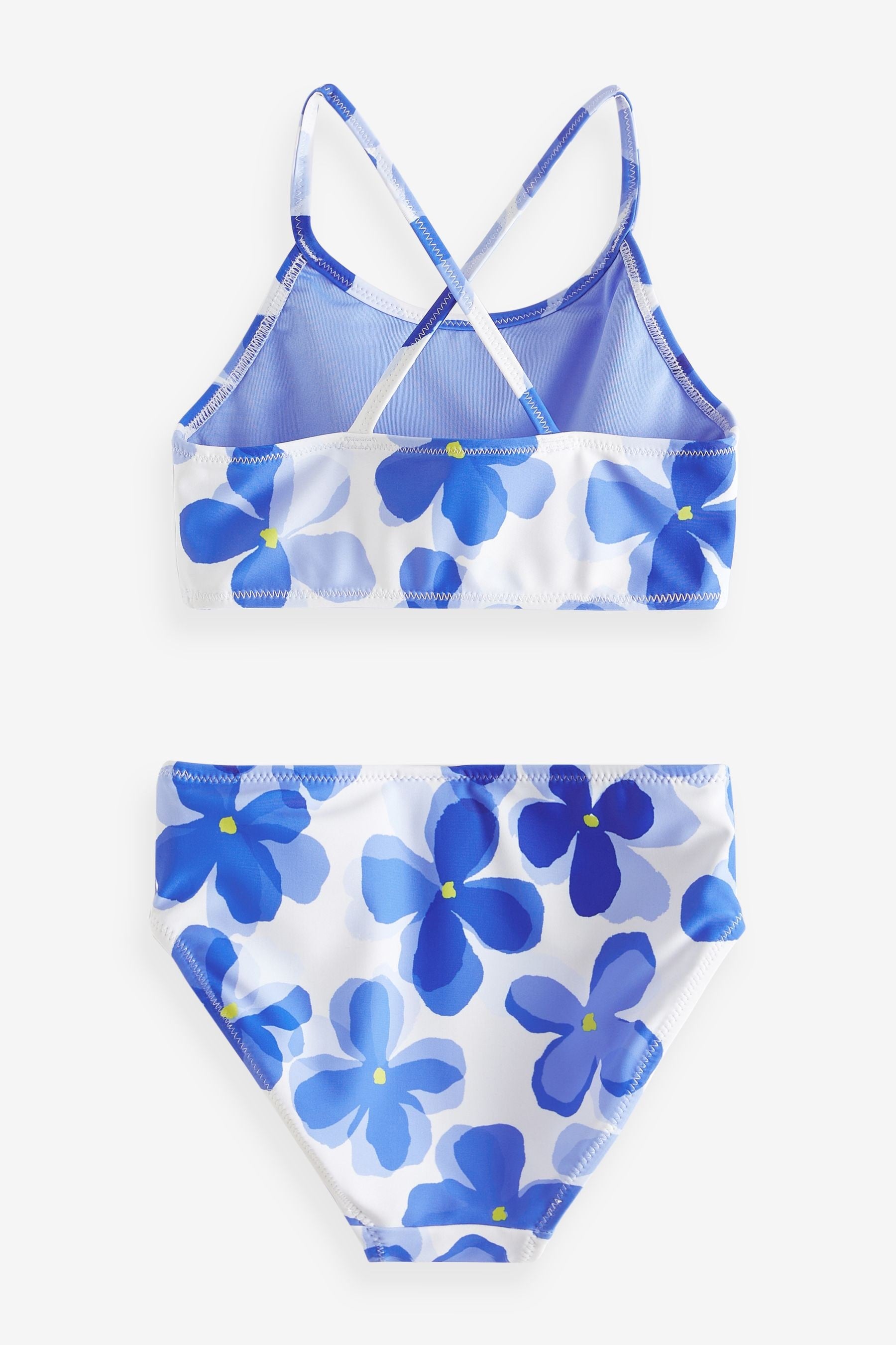 Blue/White Floral Bikini (3-16yrs)