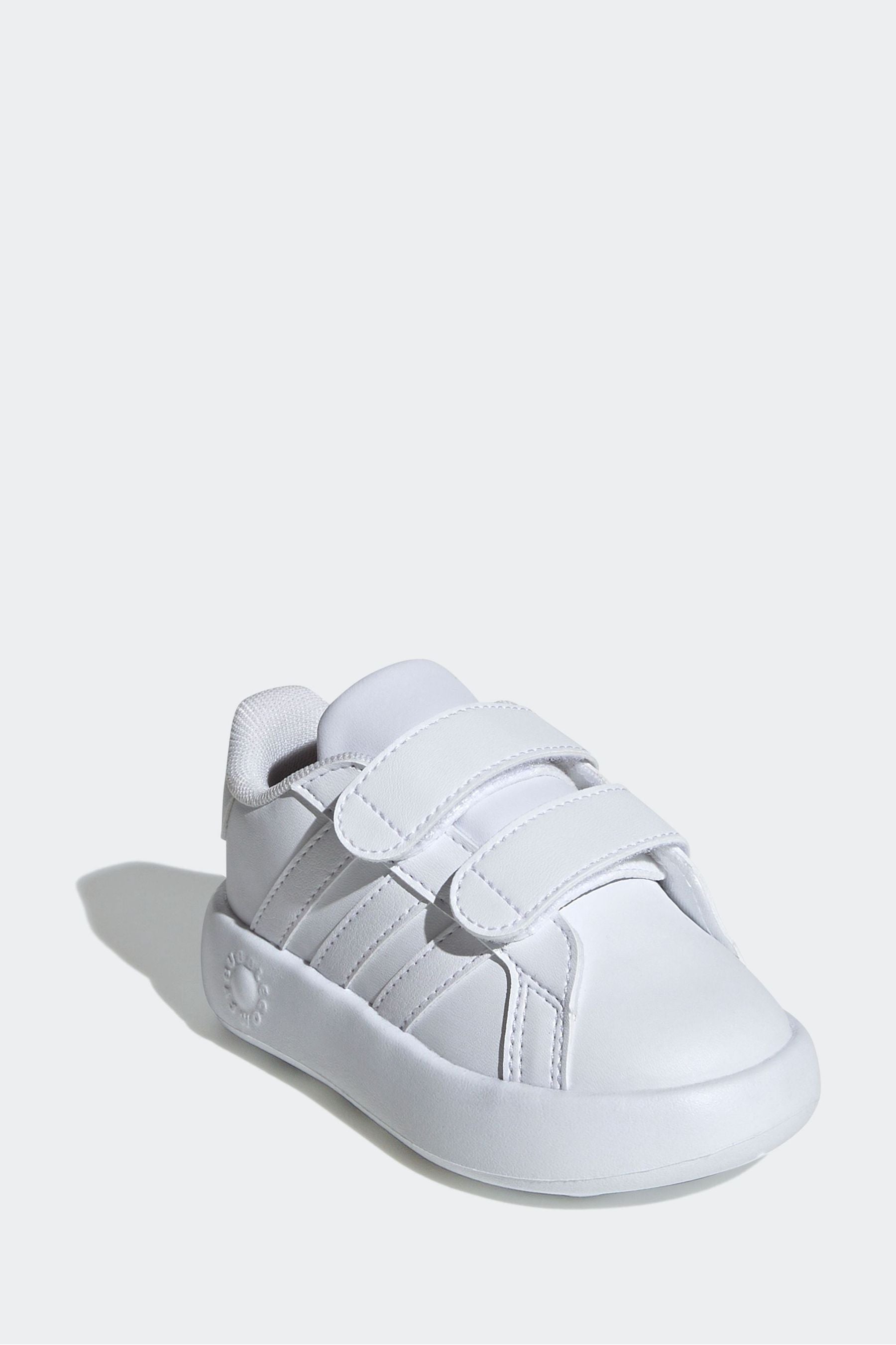 adidas White Kids Grand Court 2.0 Shoes