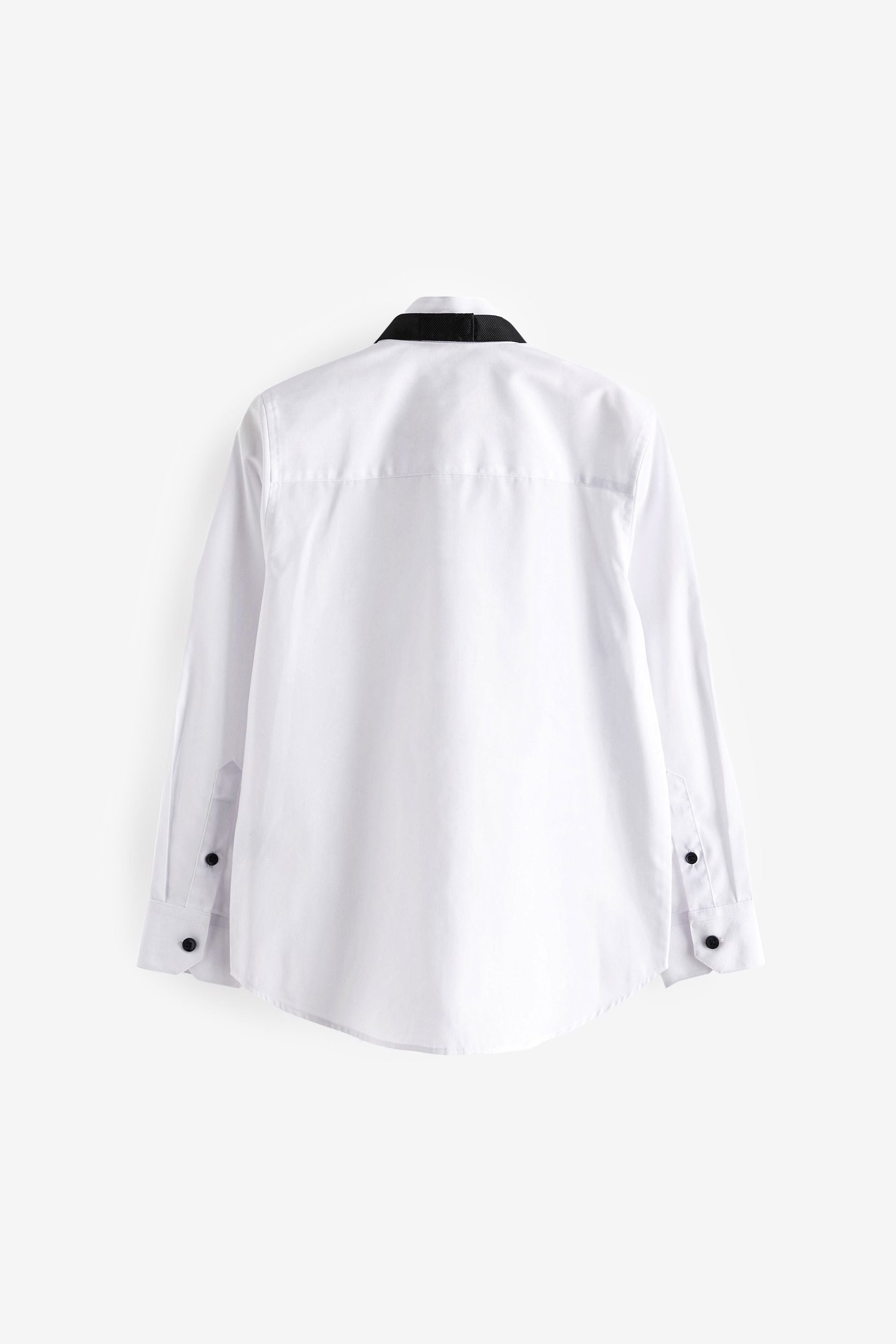 White Long Sleeve Smart Shirt with Bowtie (3-16yrs)