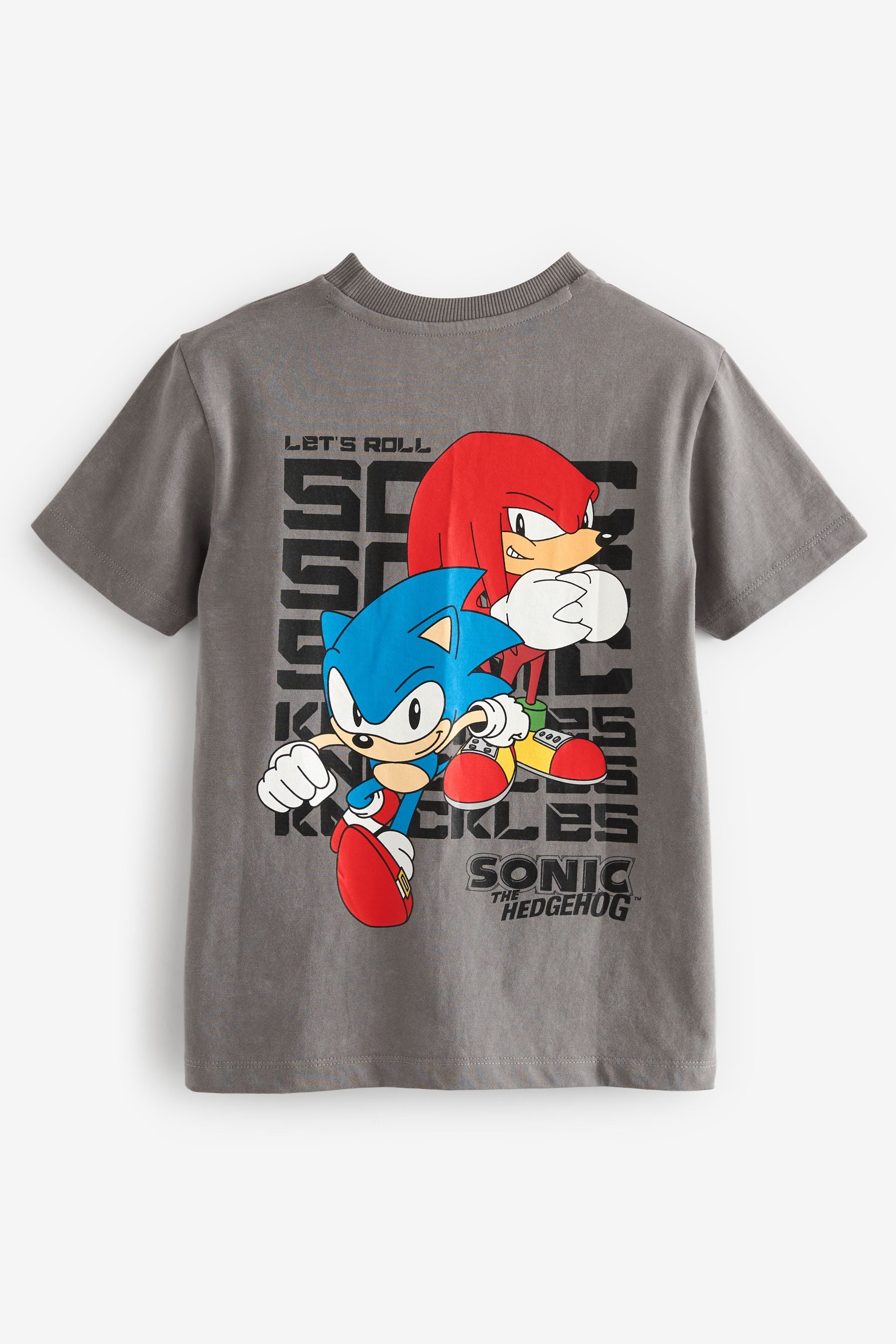 Grey Licensed Sonic T-Shirt (3-16yrs)