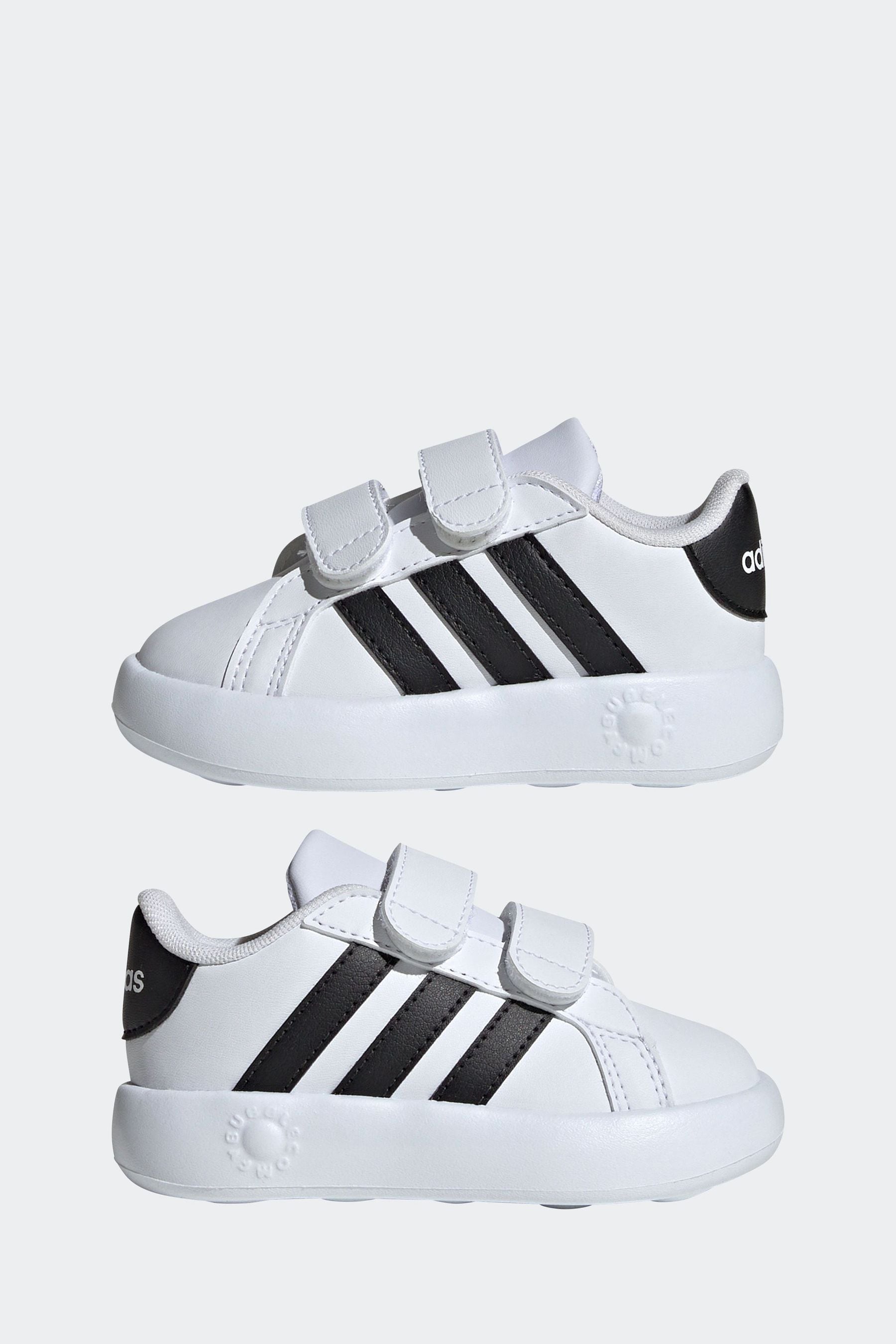 adidas Off White Kids Grand Court 2.0 Shoes