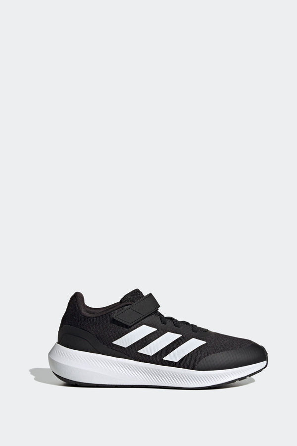 adidas Black/White Sportswear Runfalcon 3.0 Elastic Lace Top Strap Trainers