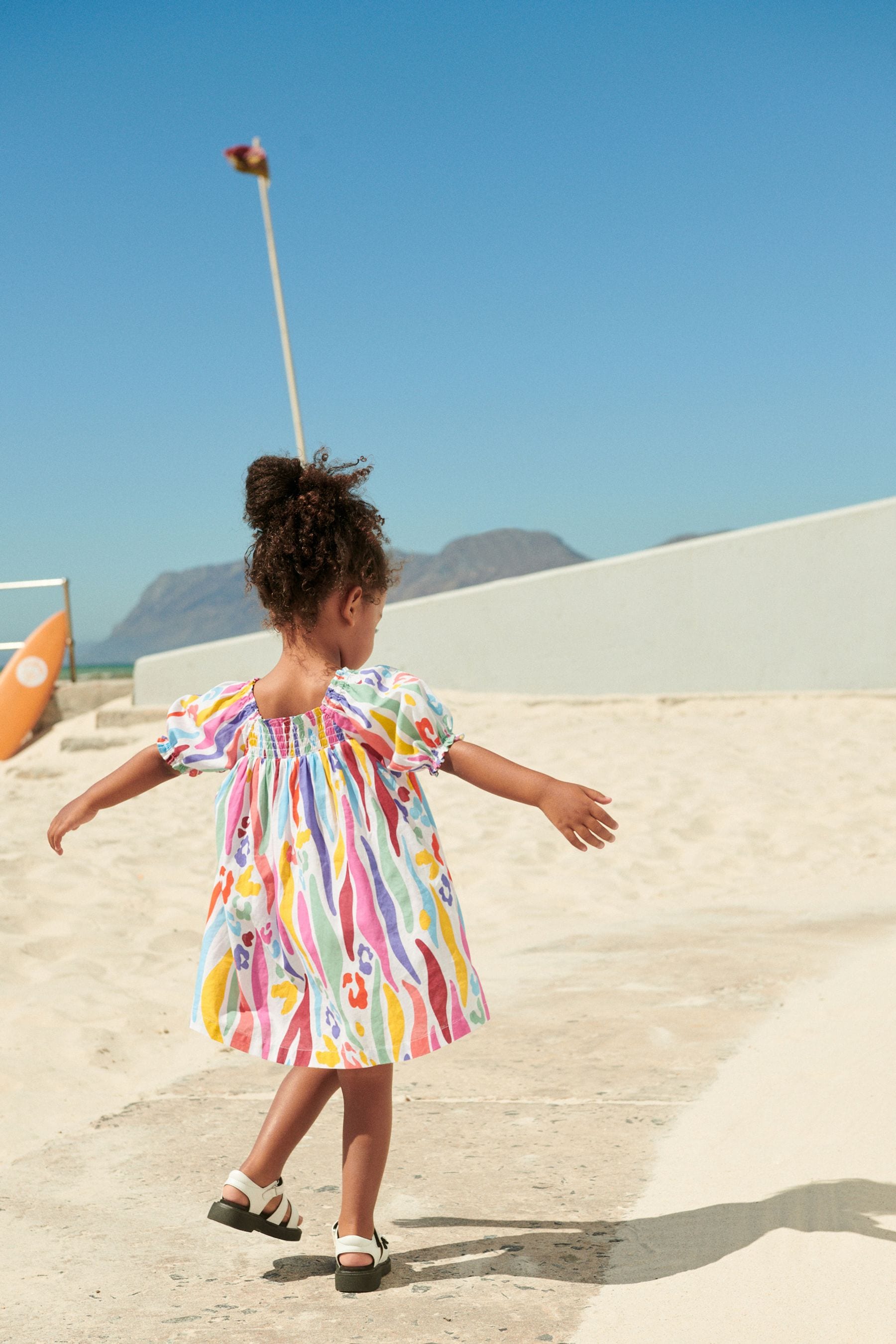 Rainbow Animal Puff Sleeve Dress (3mths-8yrs)