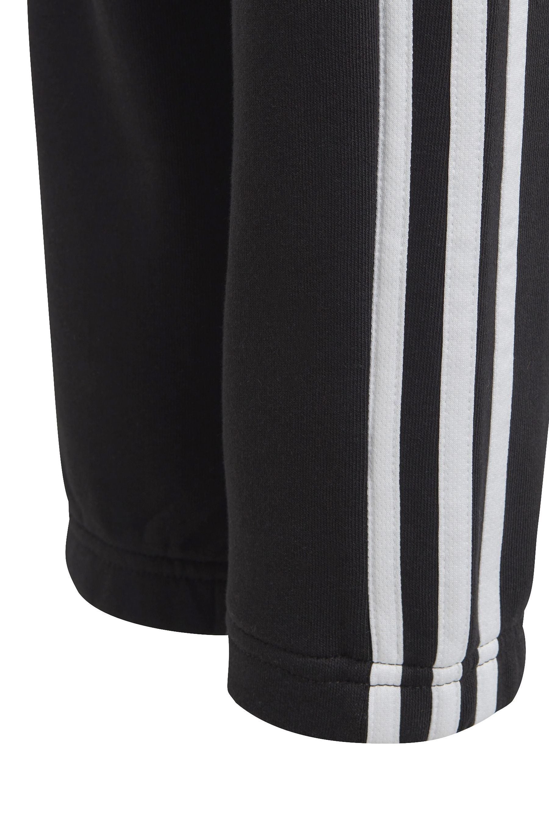 adidas Black Sportswear Essentials 3-Stripes Fleece Joggers