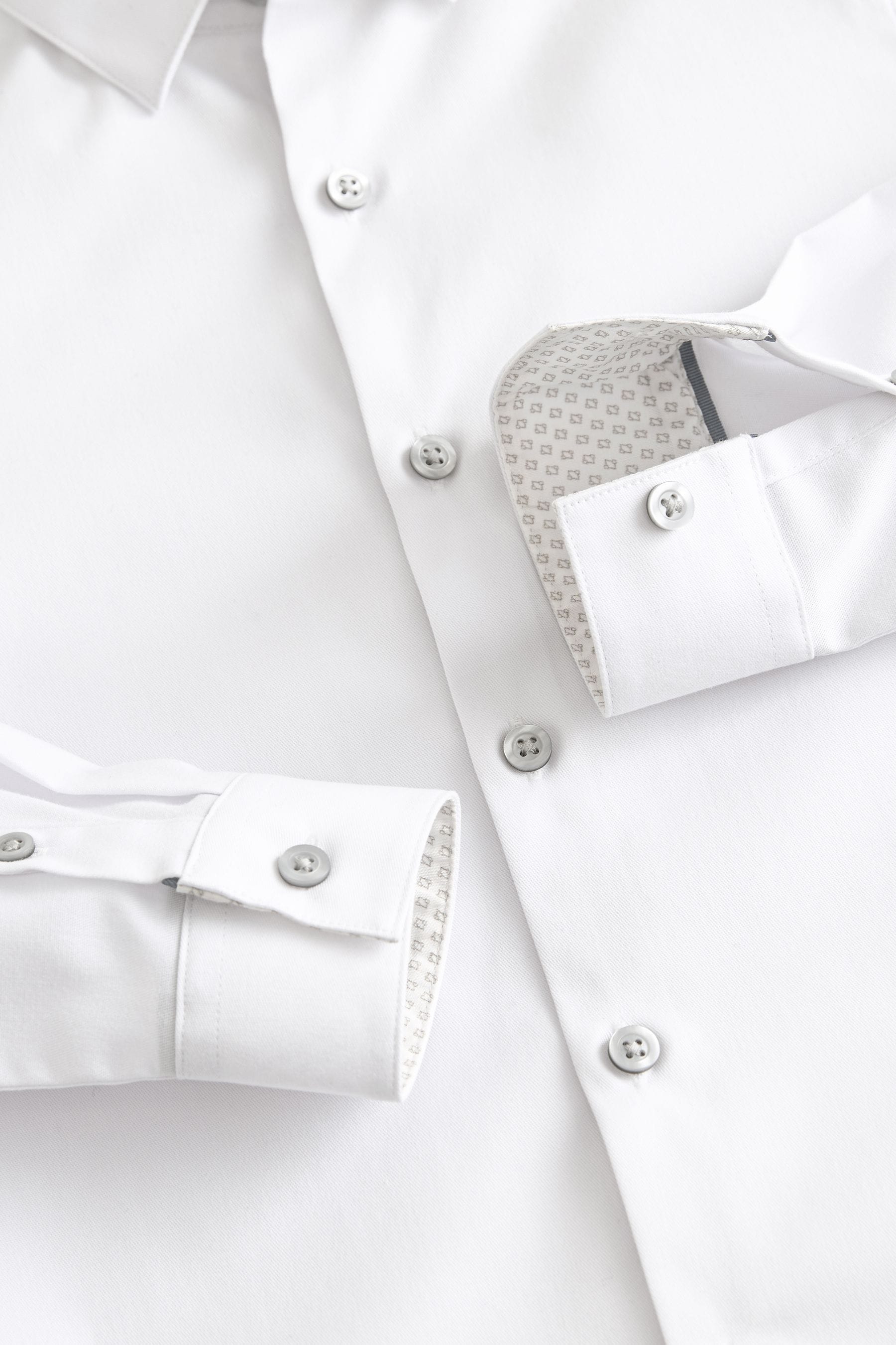 White Smart Trimmed Shirt (3-16yrs)