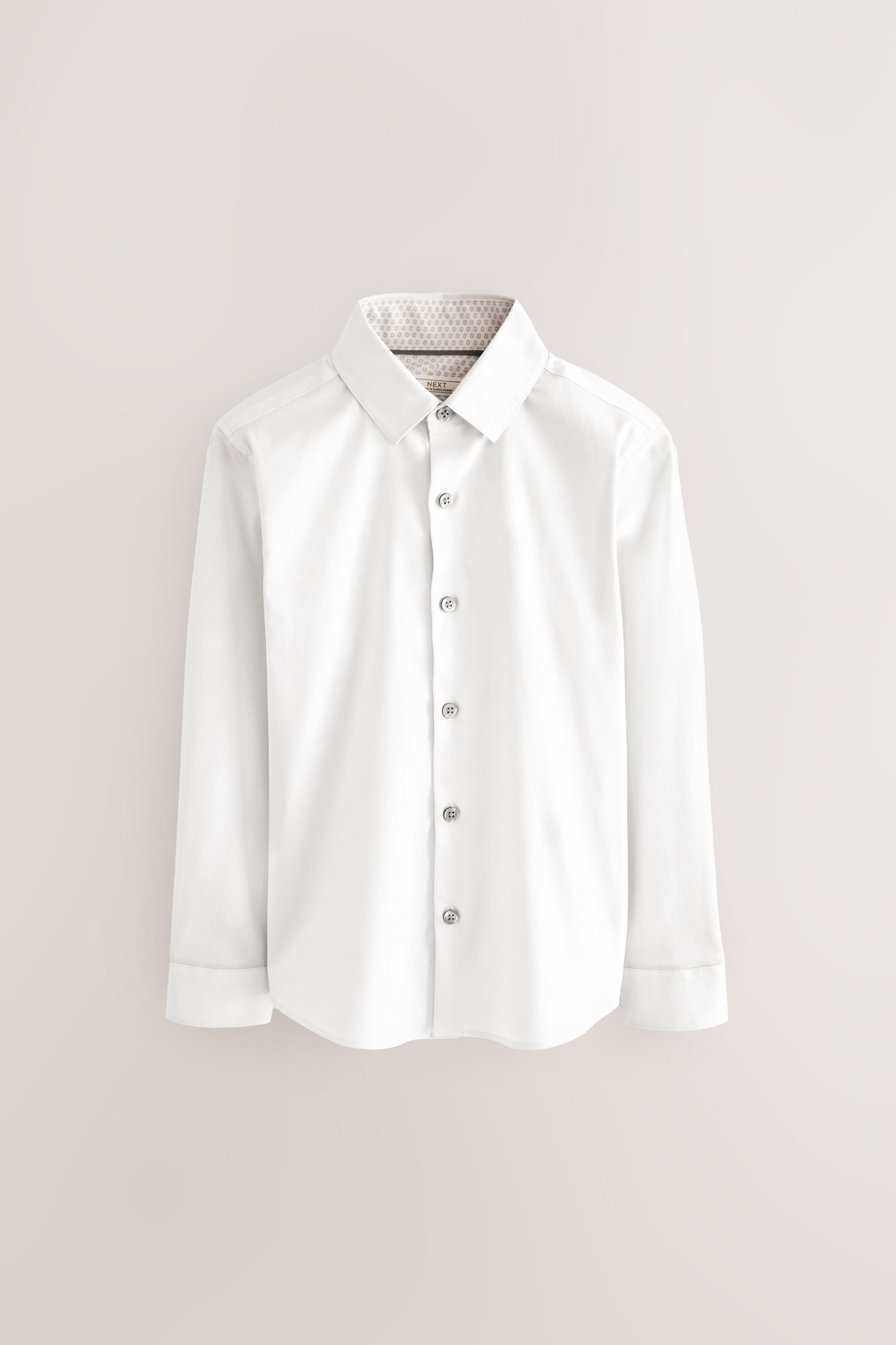 White Smart Trimmed Shirt (3-16yrs)