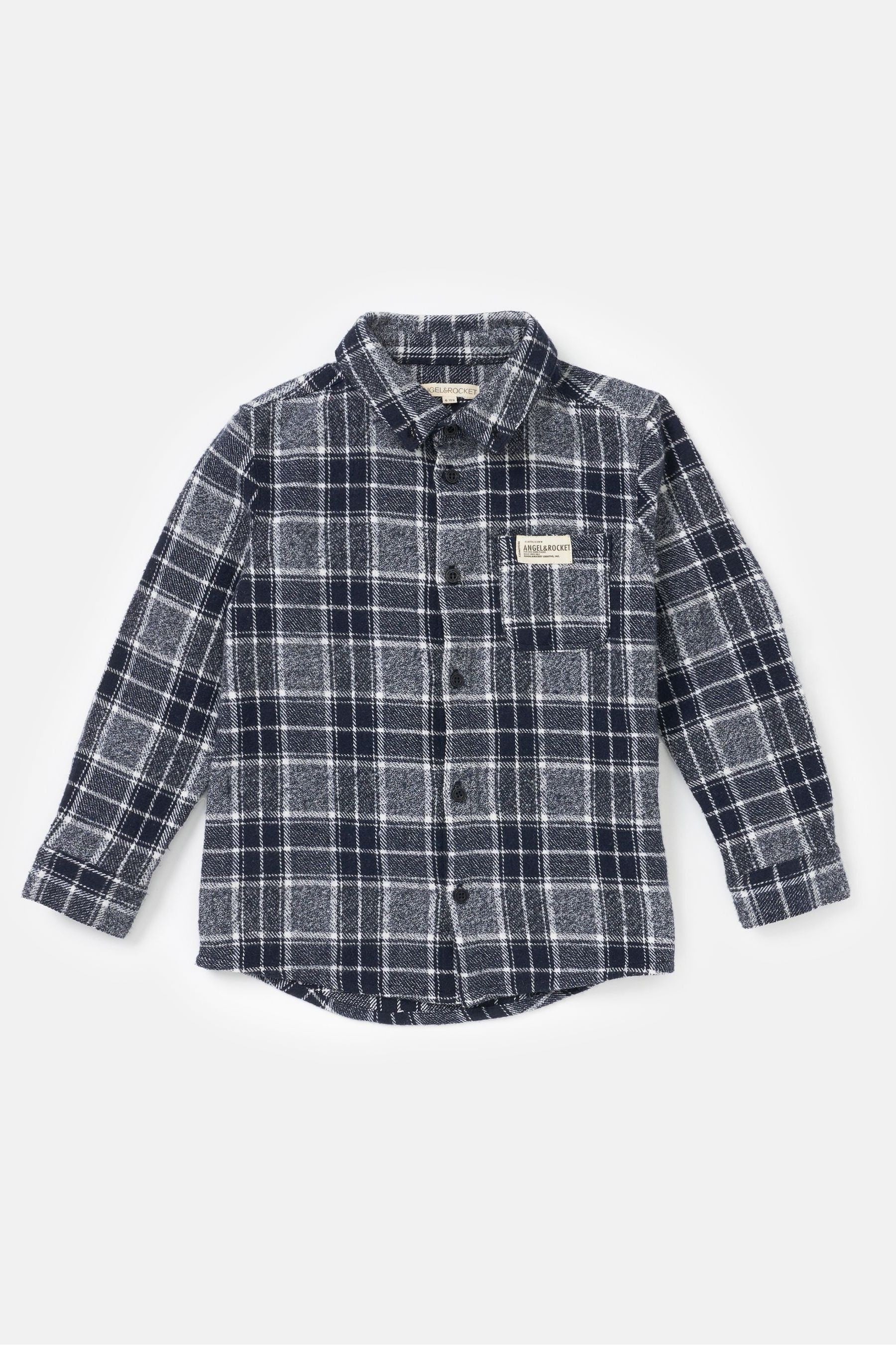 Blue Angel & Rocket Noah Check Pocket Shirt