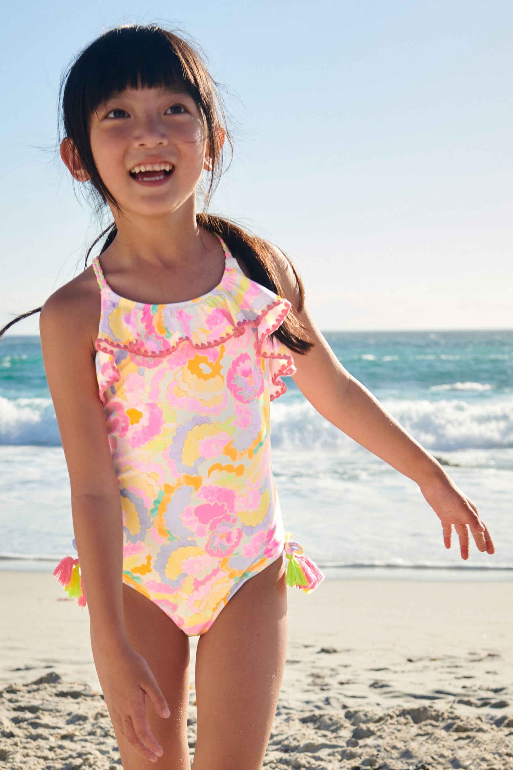 Pink Frill Swimsuit (3mths-16yrs)