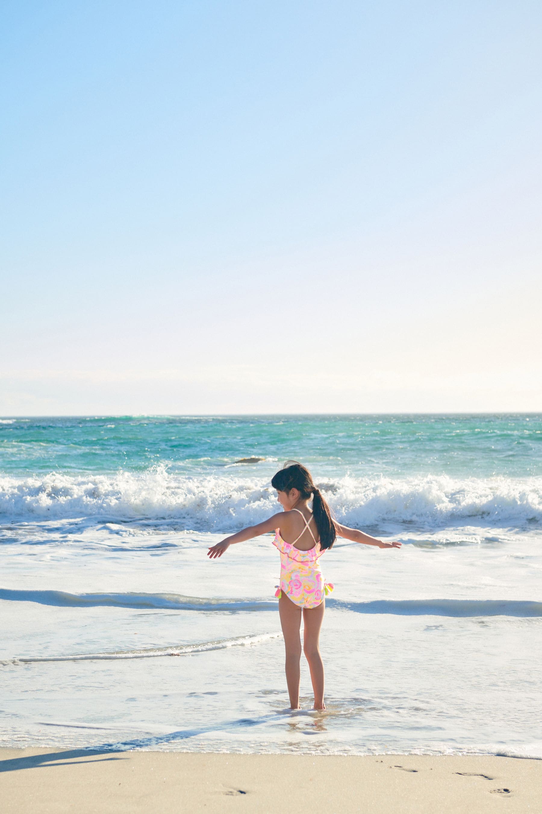 Pink Frill Swimsuit (3mths-16yrs)