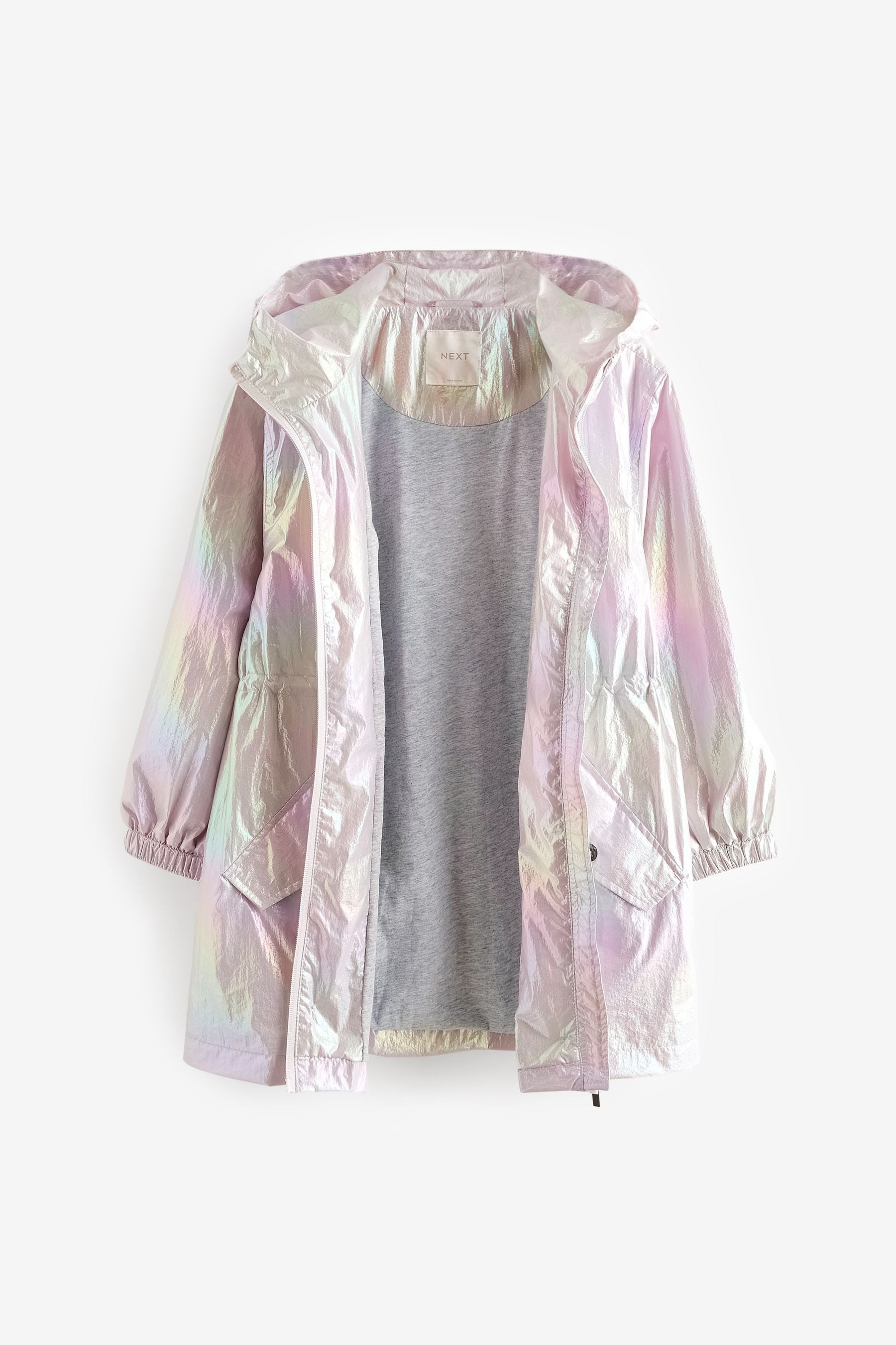 Metallic Shower Resistant Rainbow Foil Cagoule Jacket (3-16yrs)