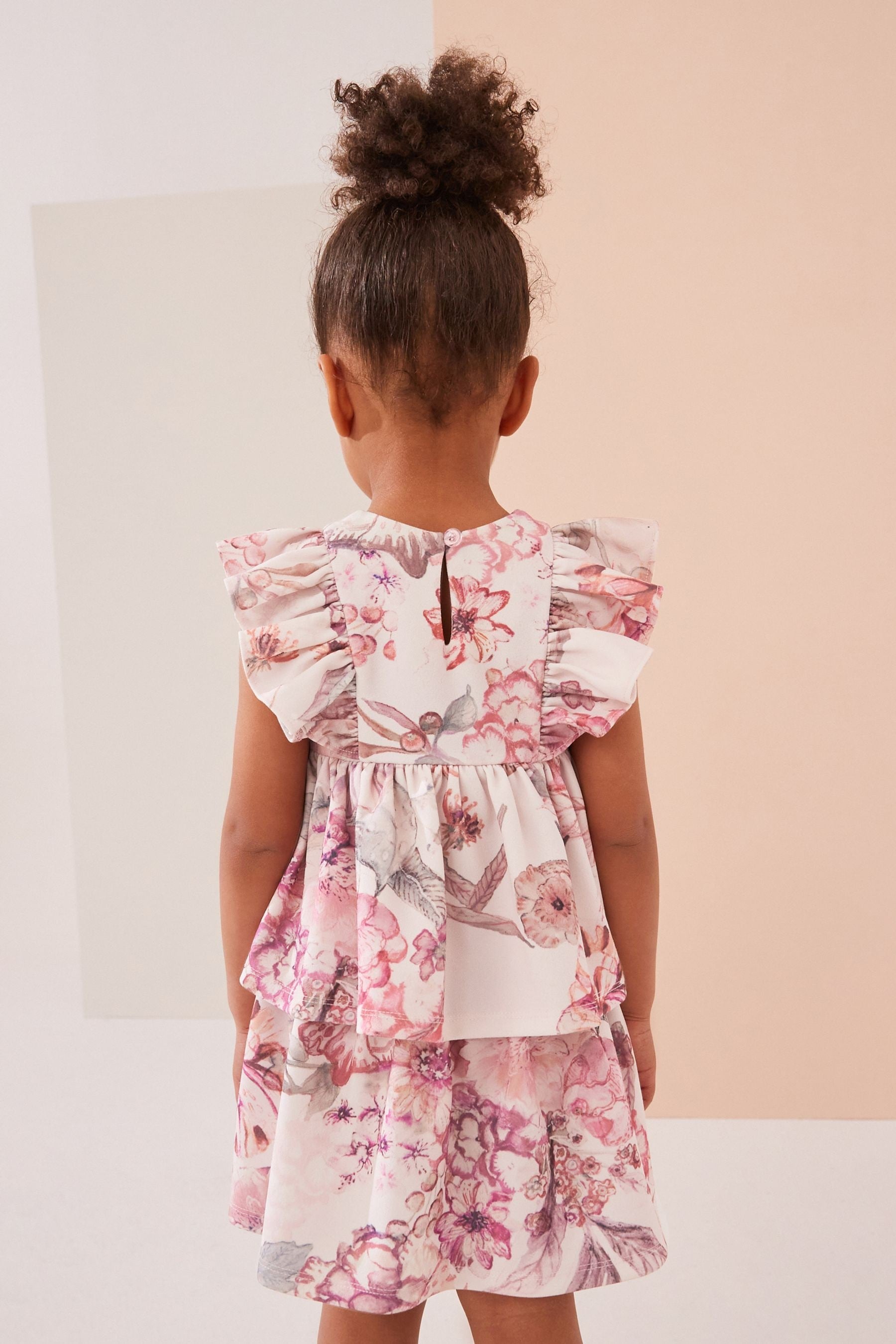 Pink Frill Ponte Dress (3mths-7yrs)