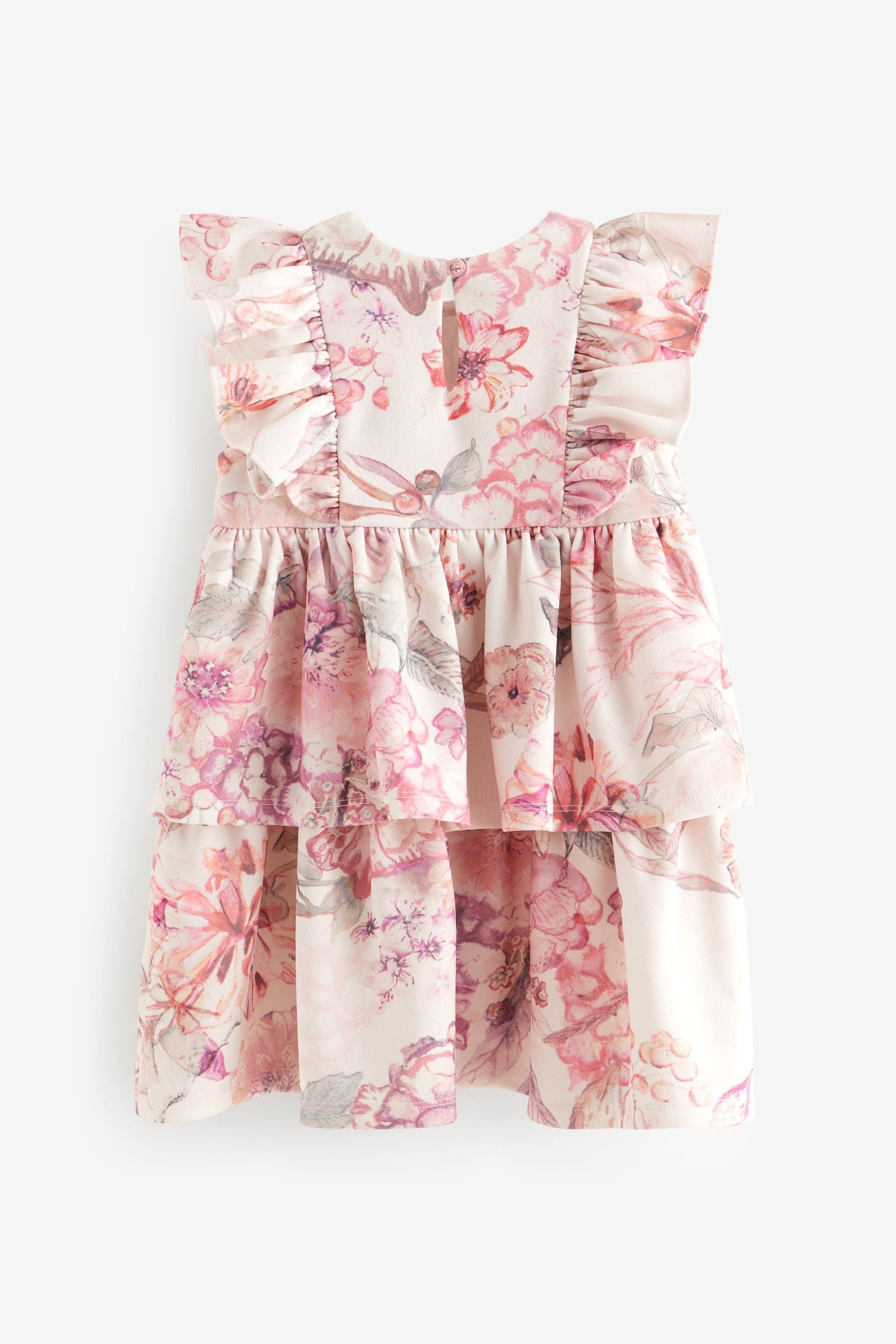 Pink Frill Ponte Dress (3mths-7yrs)