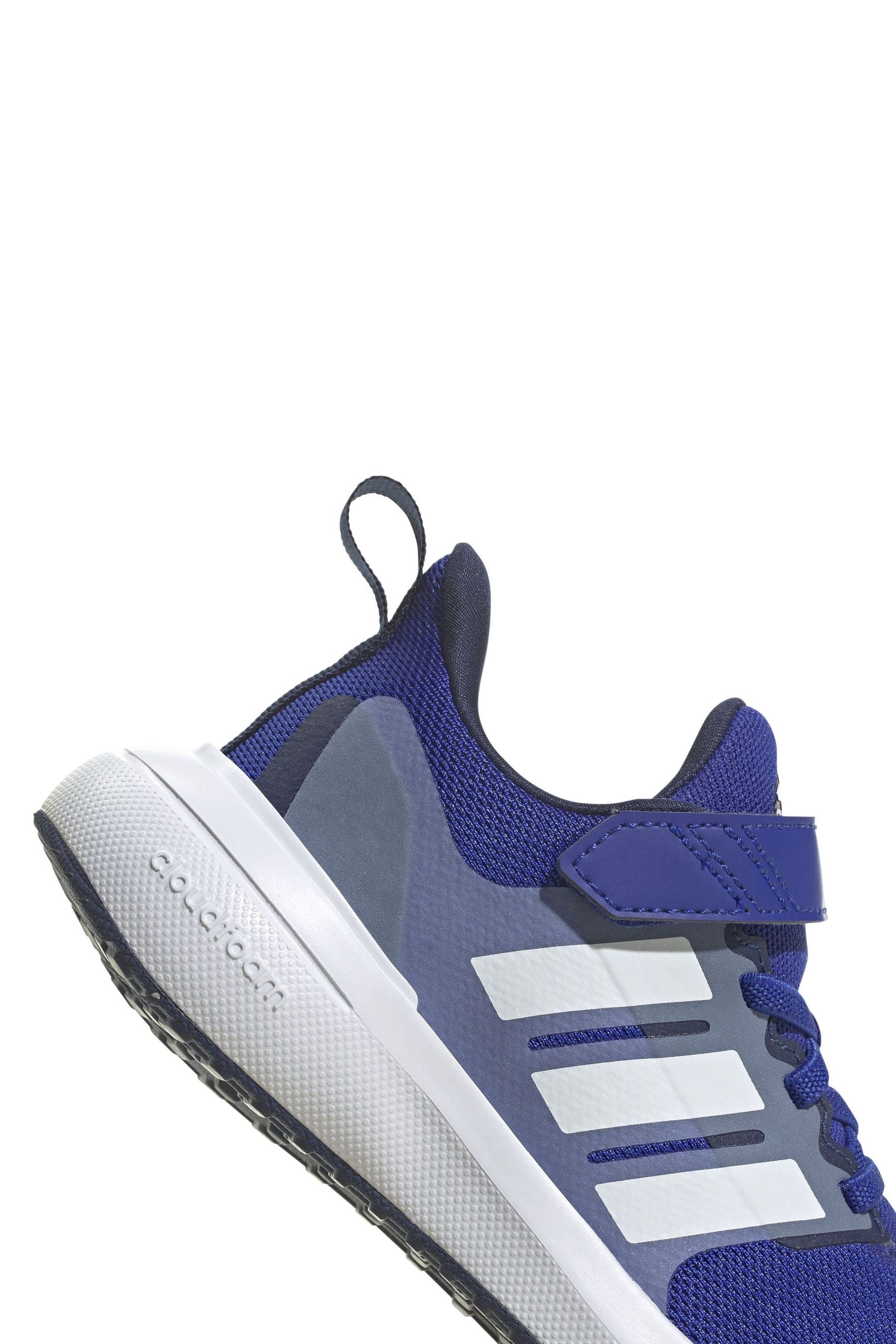 Blue/White adidas Kids Sportswear Fortarun 2.0 Cloudfoam Elastic Lace Top Strap Trainers