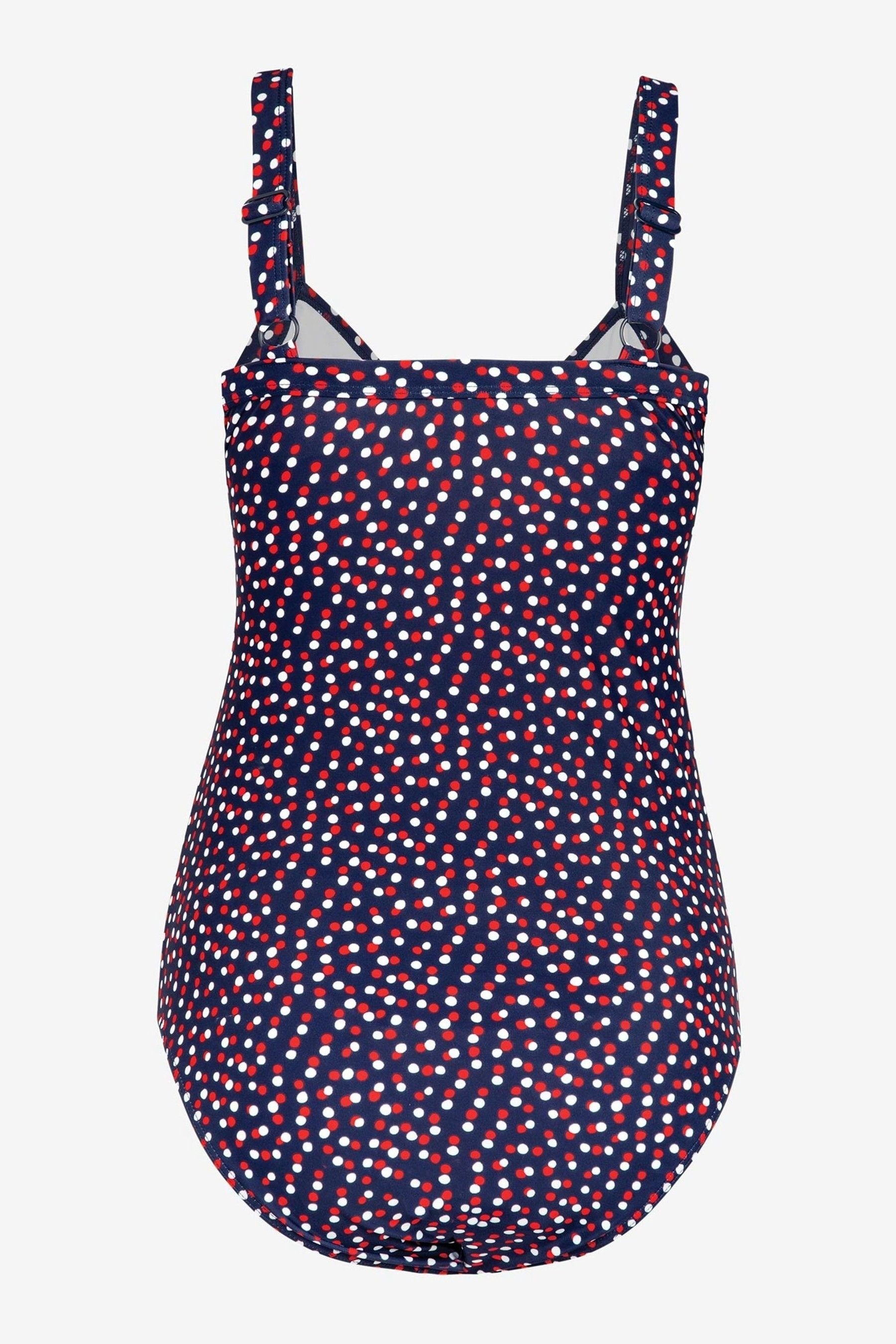 Navy Blue & White Spot JoJo Maman Bébé Maternity Swimsuit