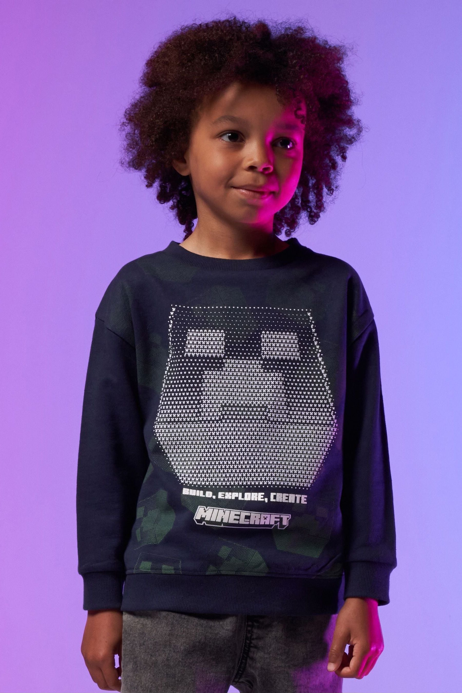 Blue Angel & Rocket Minecraft Sweatshirt