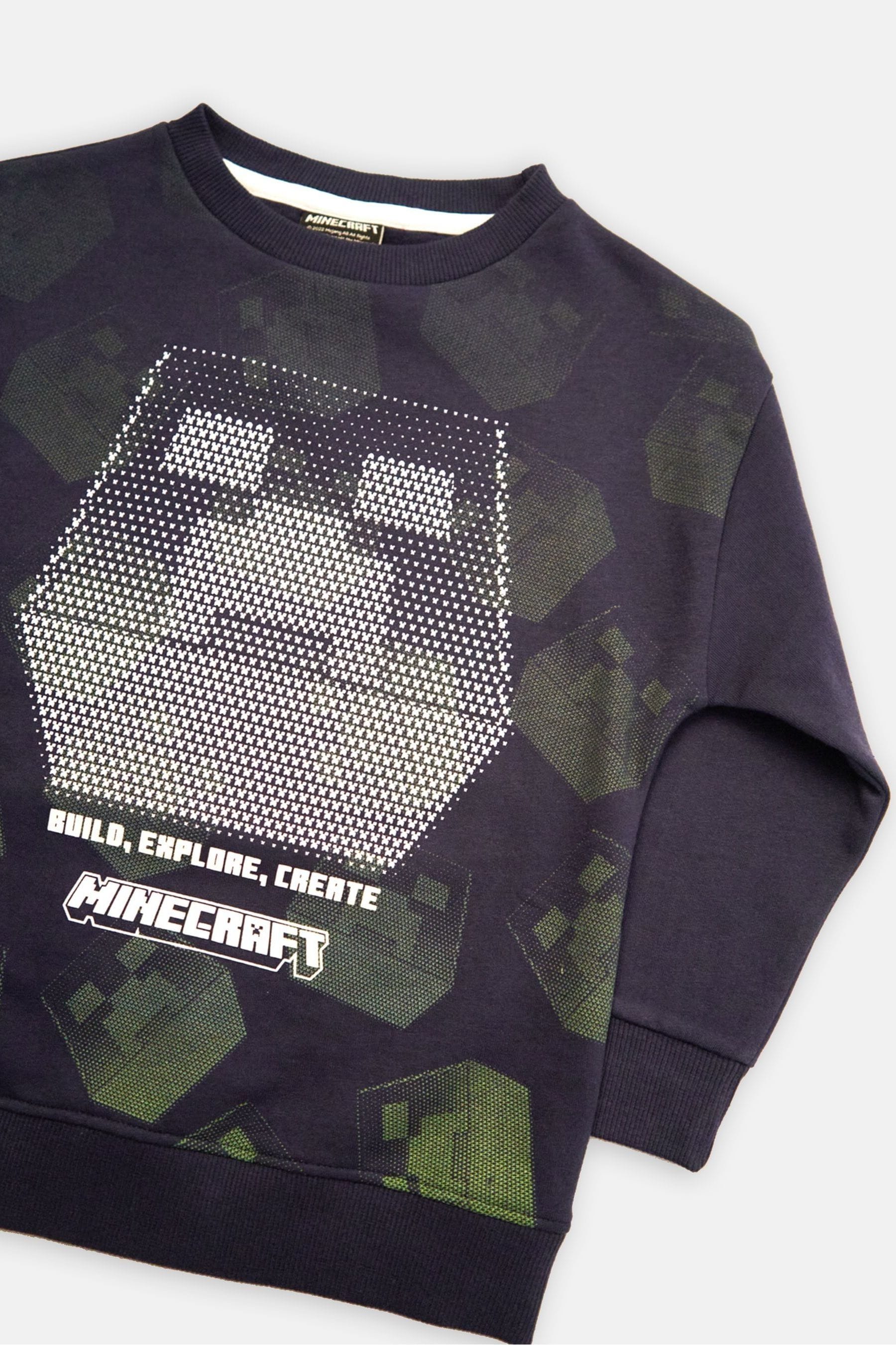 Blue Angel & Rocket Minecraft Sweatshirt