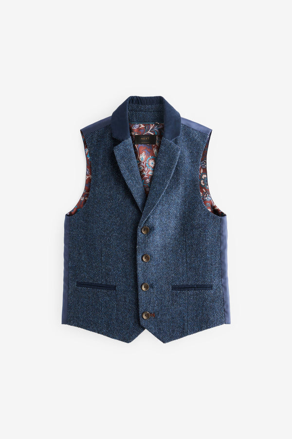 Blue Waistcoat (12mths-16yrs)