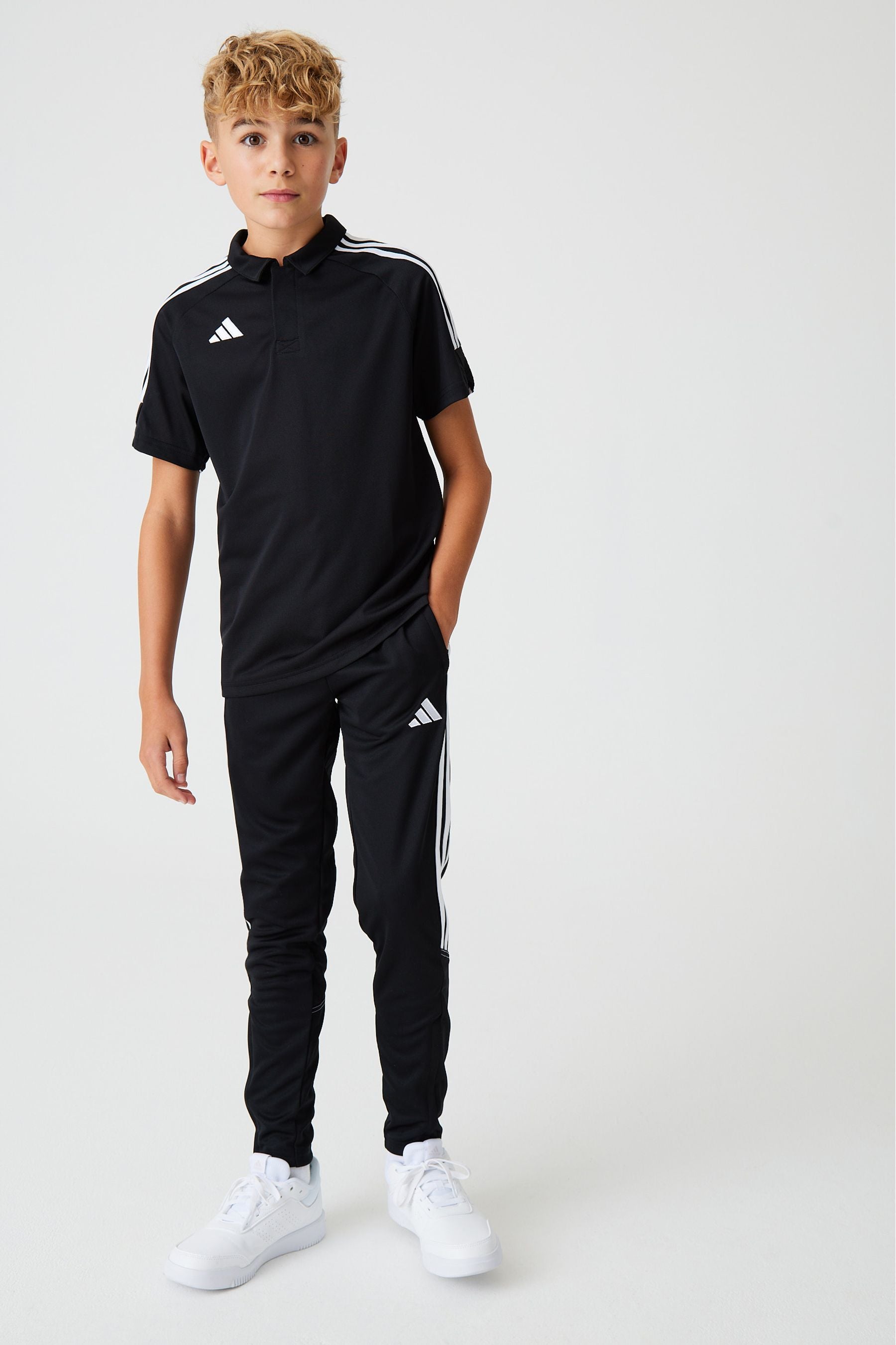 adidas Black Tiro 23 League Polo Shirt