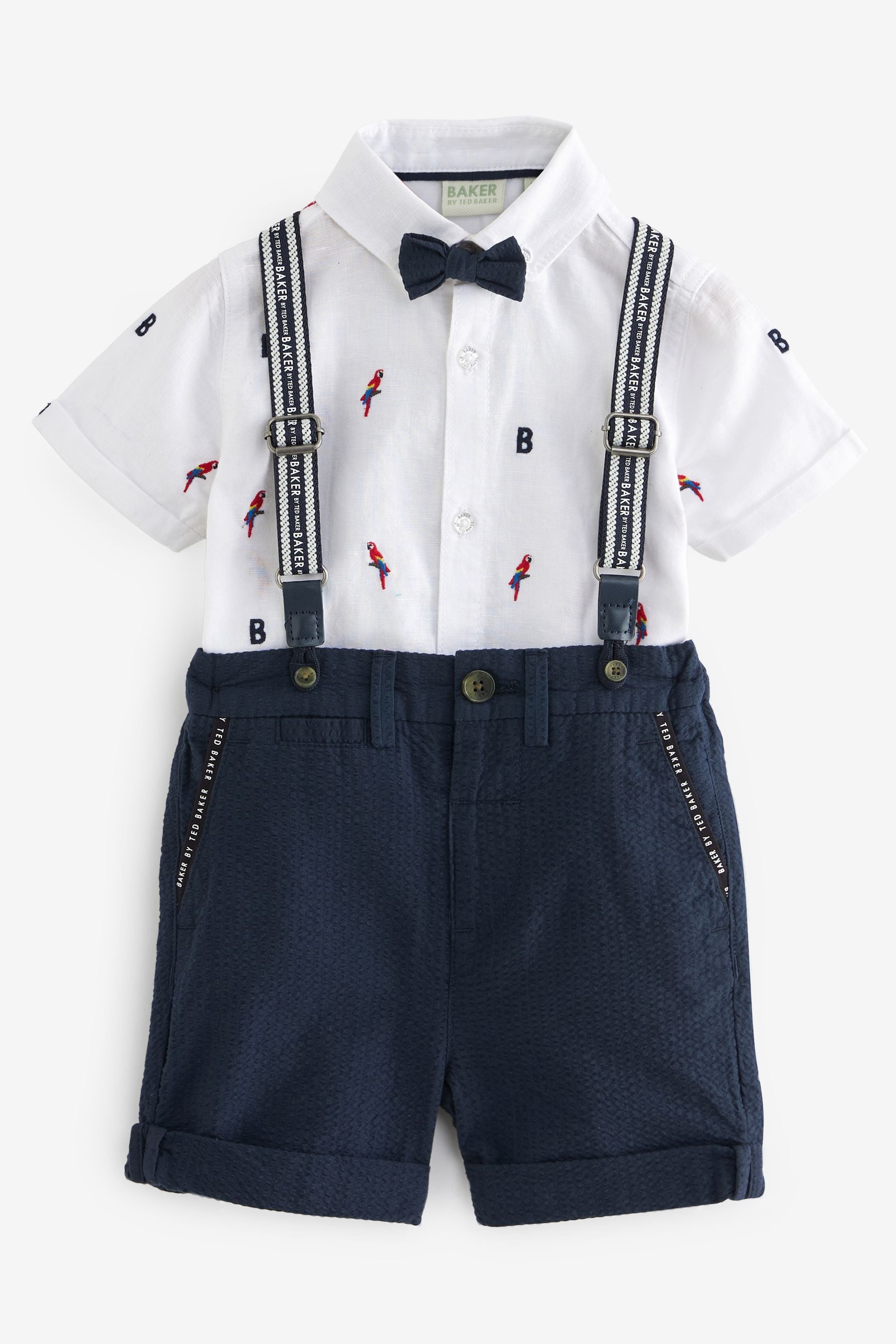 Baker by Ted Baker Shirt, Shorts and Braces Set