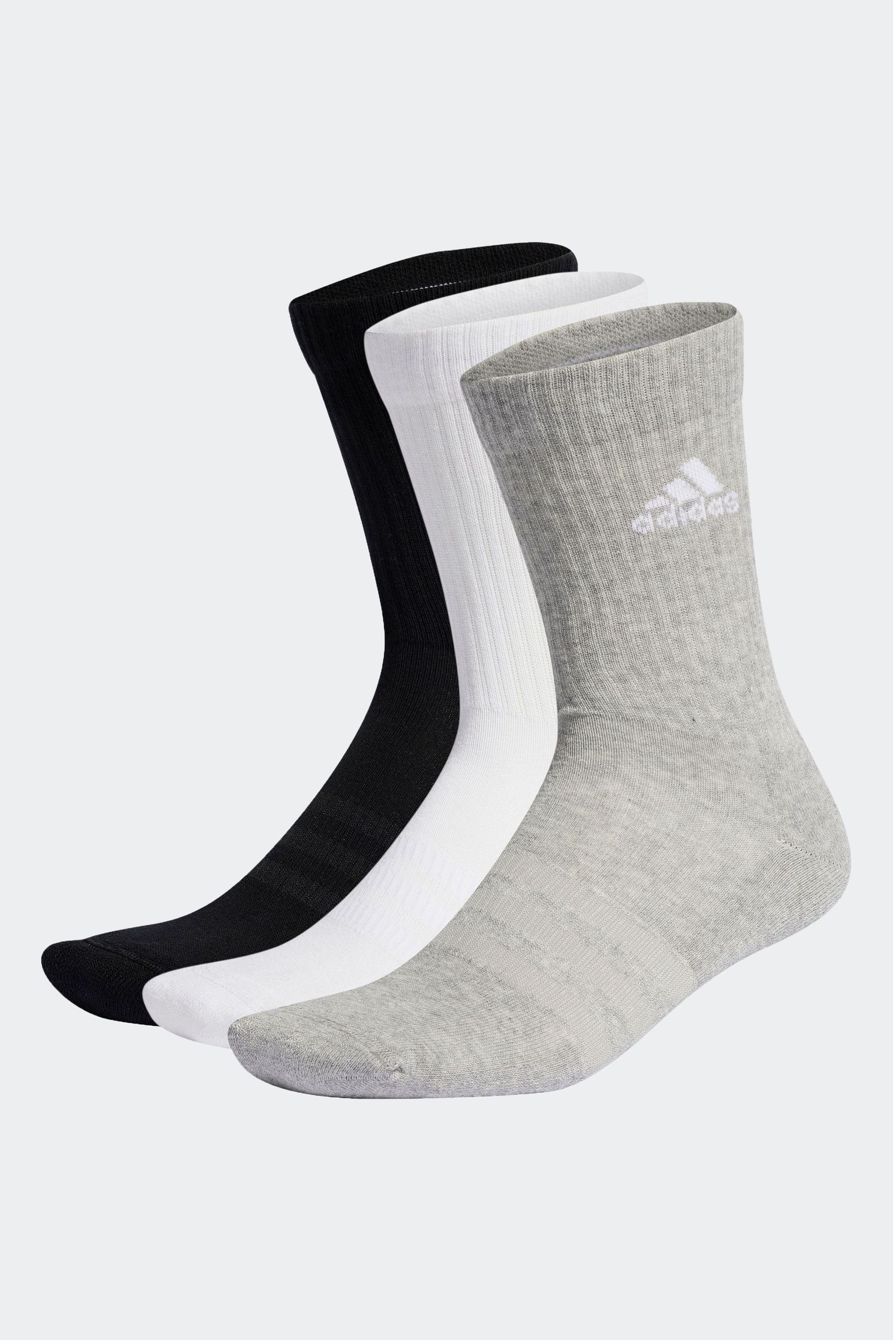 Off White adidas Cushioned Crew Socks 3 Pairs