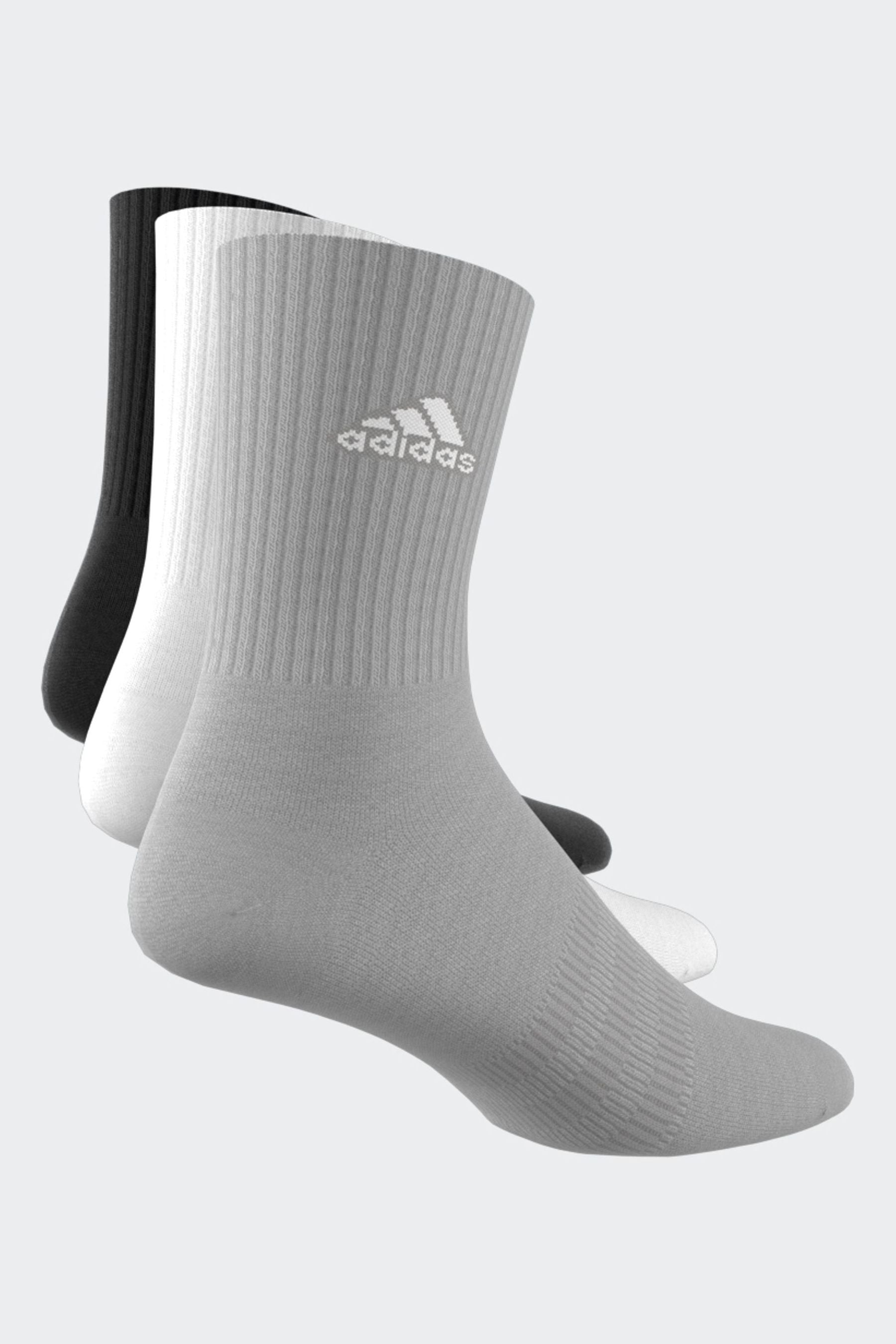 adidas Off White Cushioned Crew Socks 3 Pairs