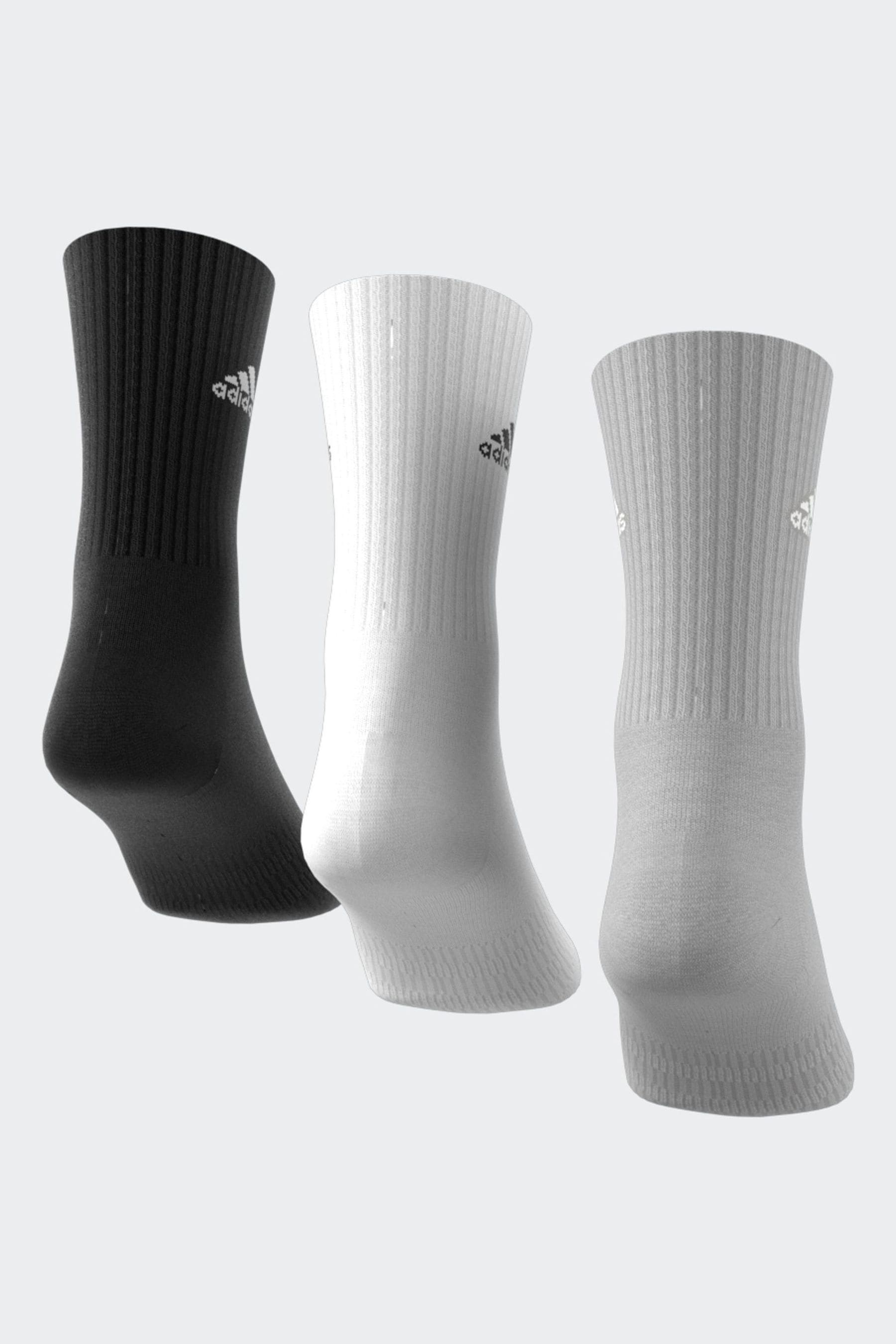 adidas Off White Cushioned Crew Socks 3 Pairs