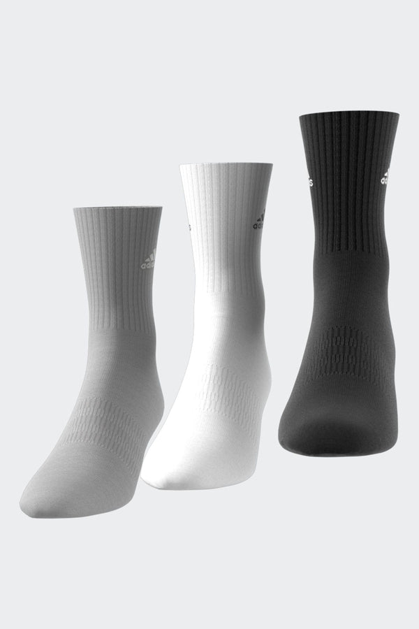 adidas Off White Cushioned Crew Socks 3 Pairs