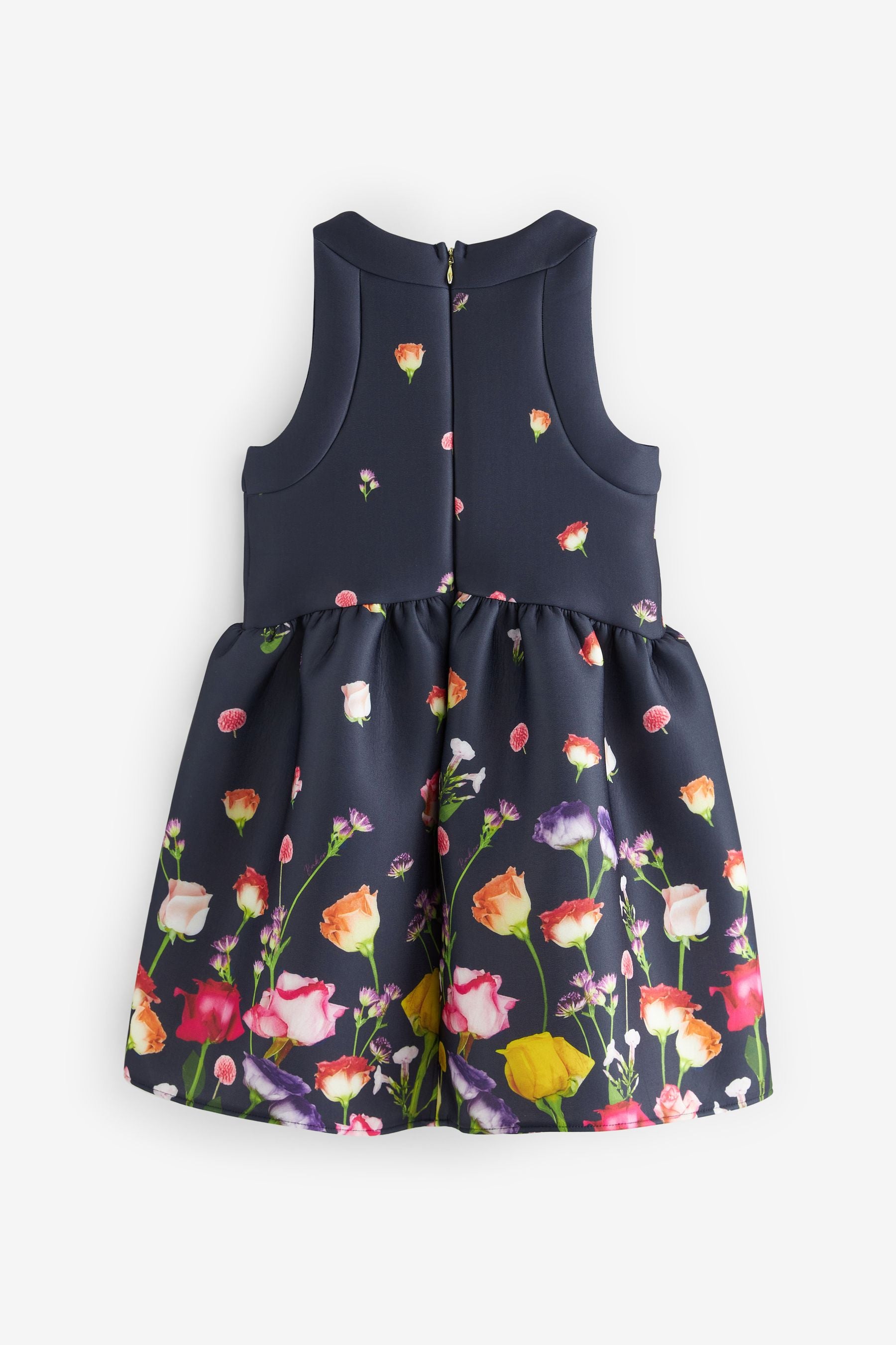 Baker by Ted Baker Navy Blue Floral Scuba Dress