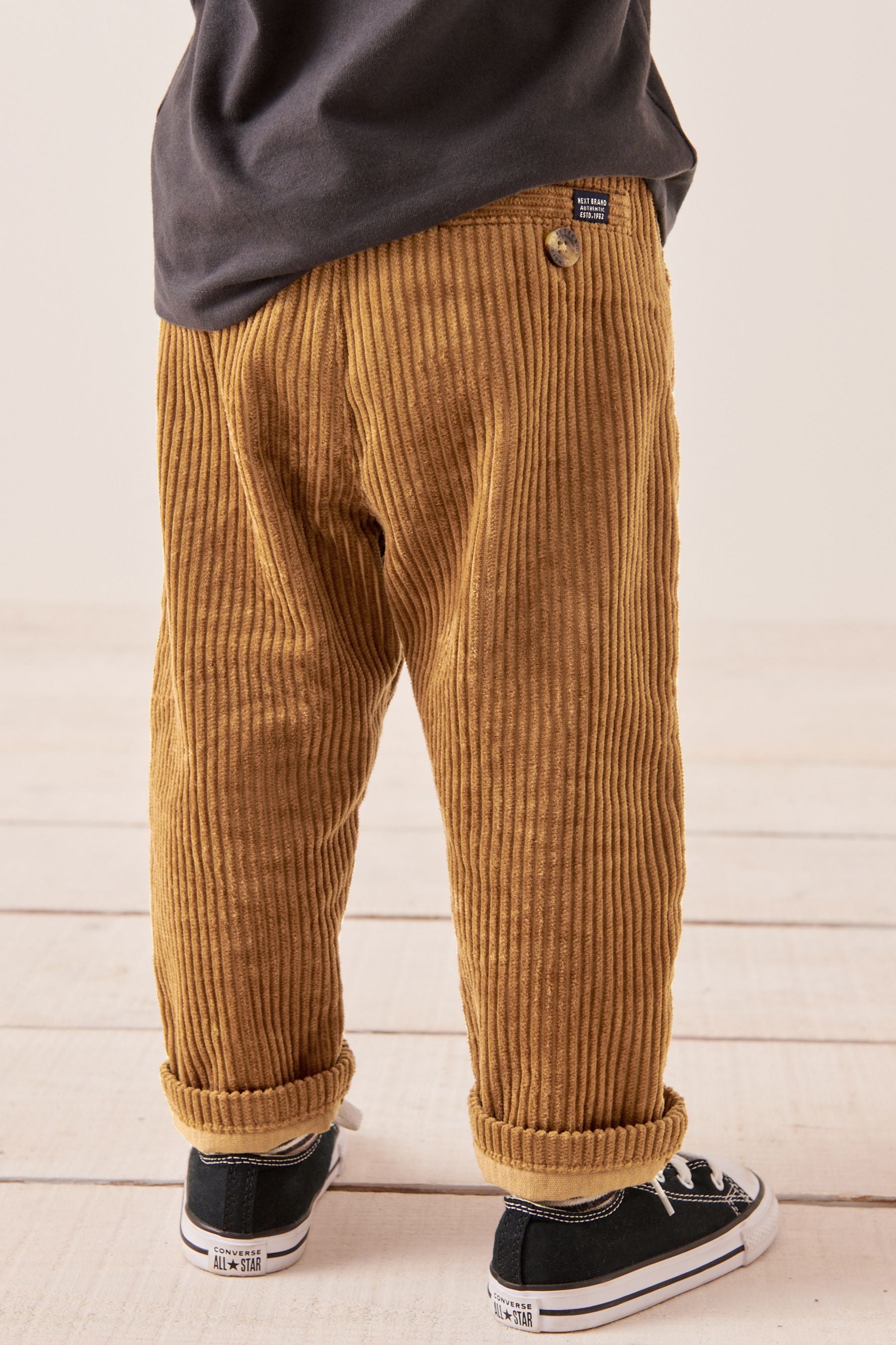 Tan Brown Corduroy Pull-On Trousers (3mths-7yrs)