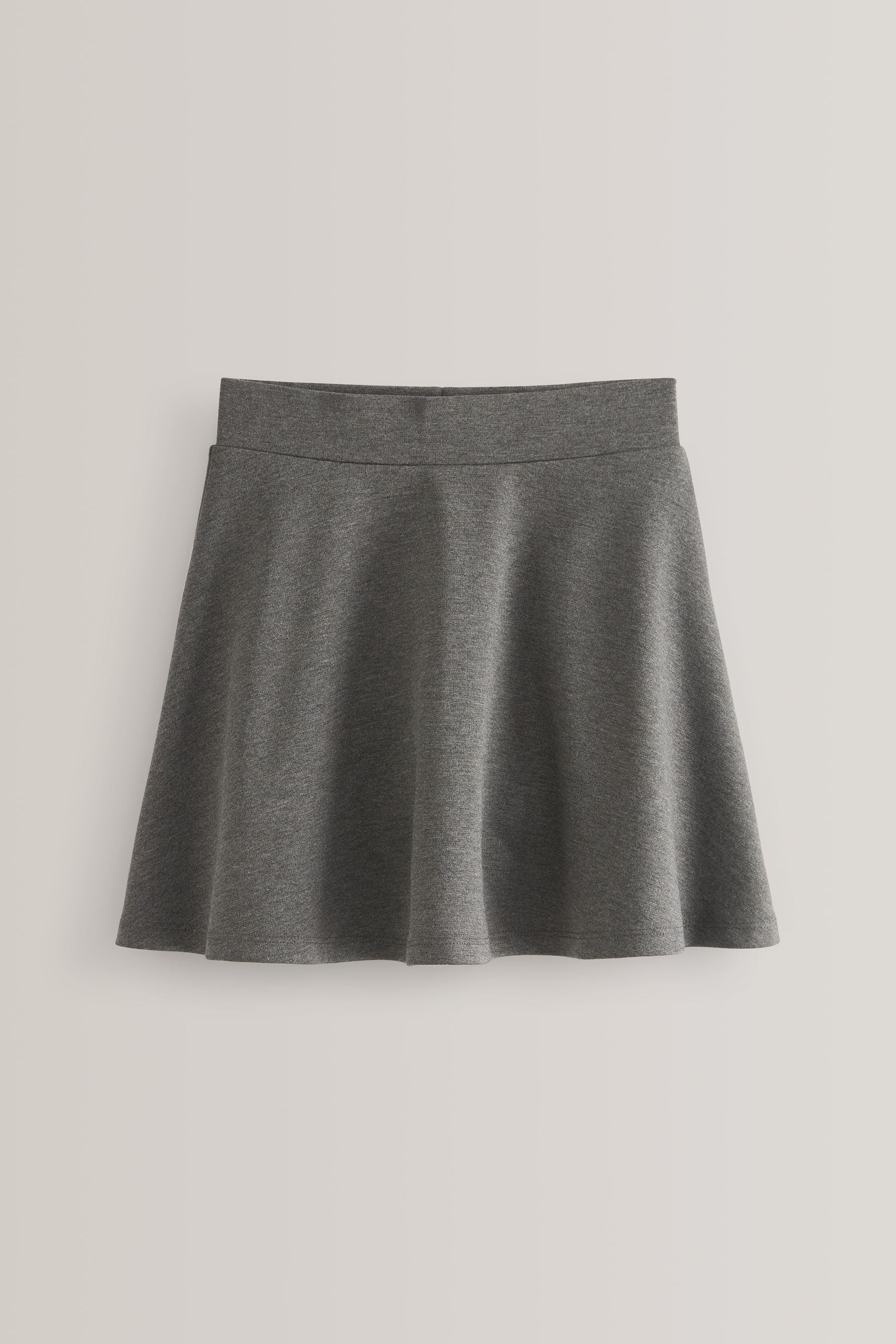 Grey Pull-On School Skort with Jersey Stretch (3-17yrs)