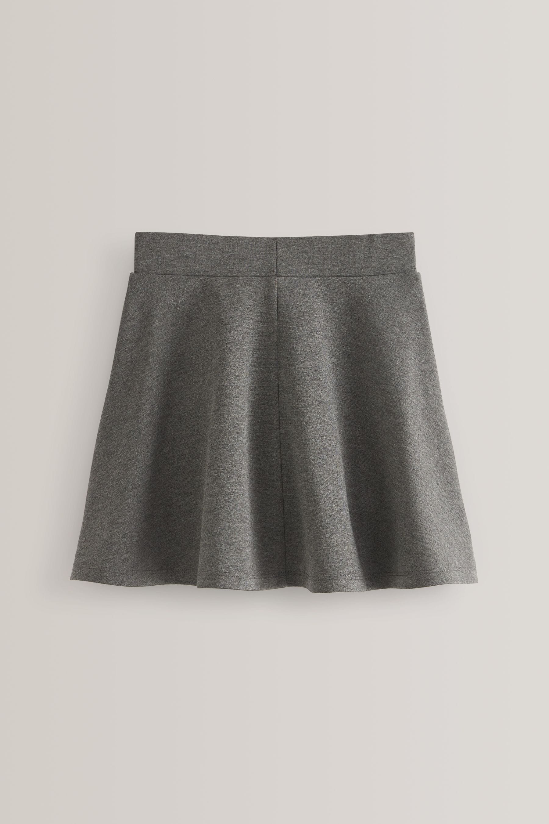 Grey Pull-On School Skort with Jersey Stretch (3-17yrs)