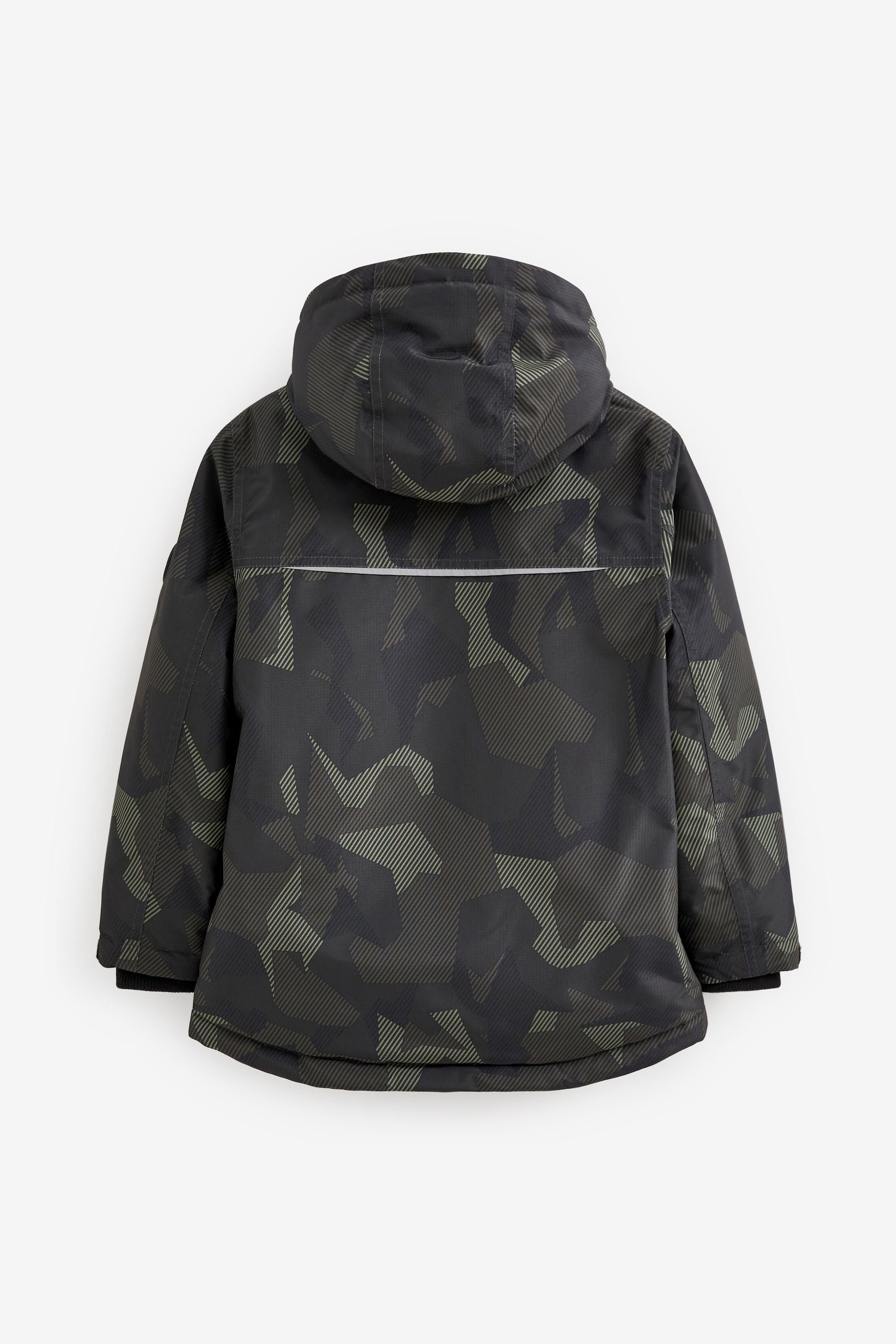 Khaki Green Camo Waterproof Warm Wadded Coat (3-16yrs)