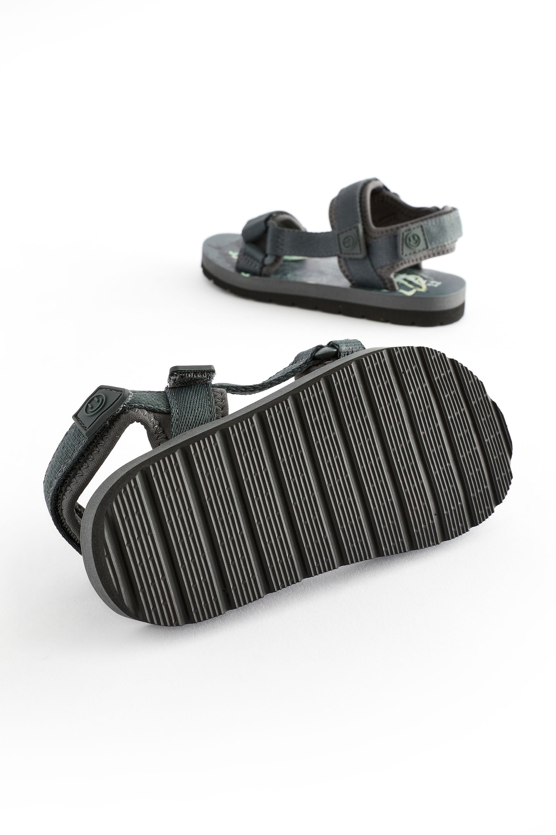 Grey Graffiti Trekker Sandals