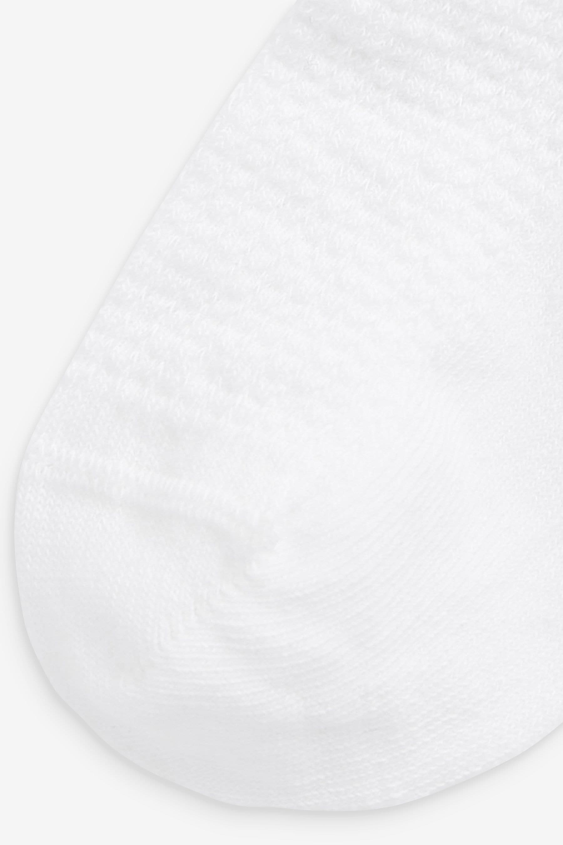 White Cotton Rich Ruffle Trainer Socks 5 Pack